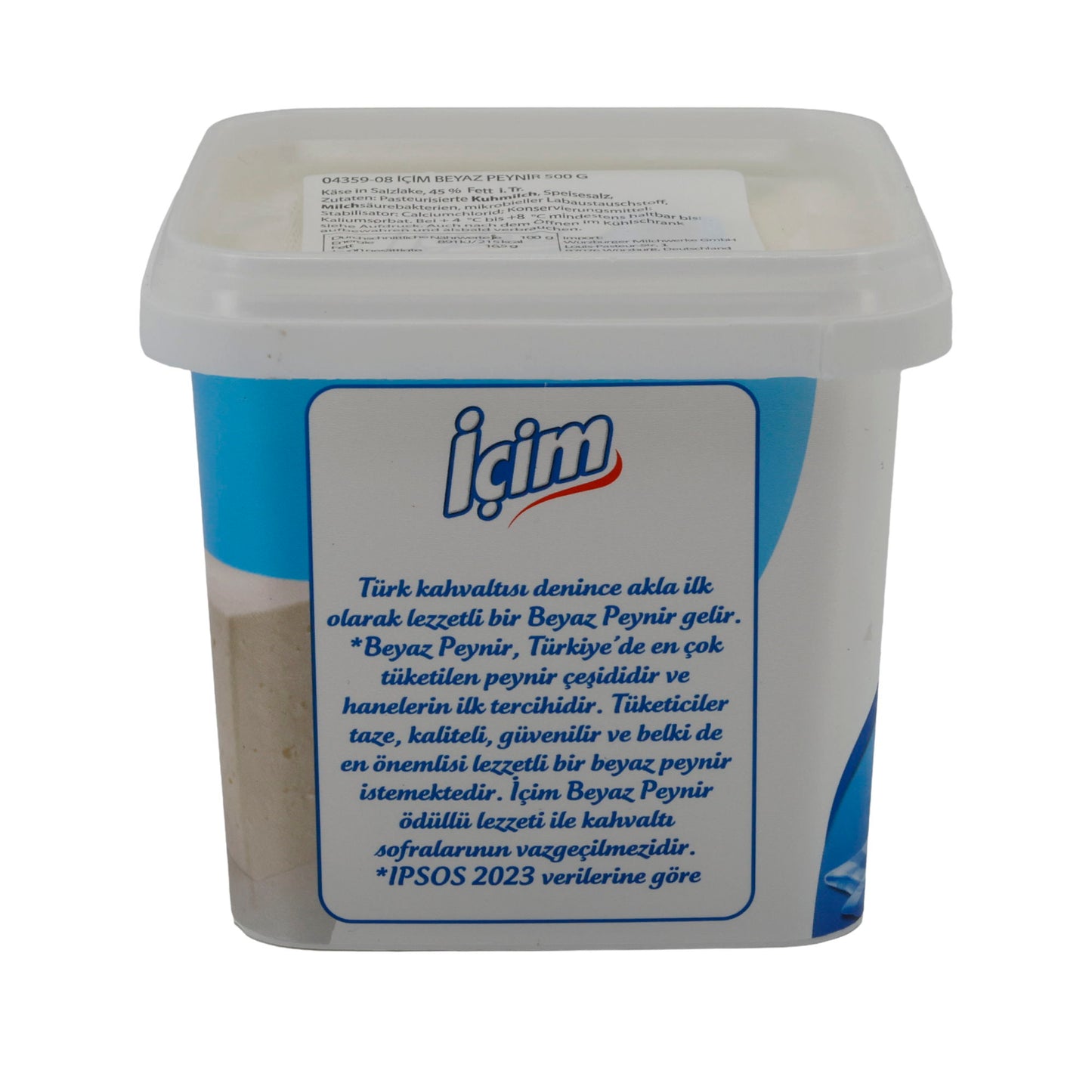 Weißkäse İçim Beyaz Peynir | Weißkäse in Salzlake | Für vielseitige Verwendung | 500 g