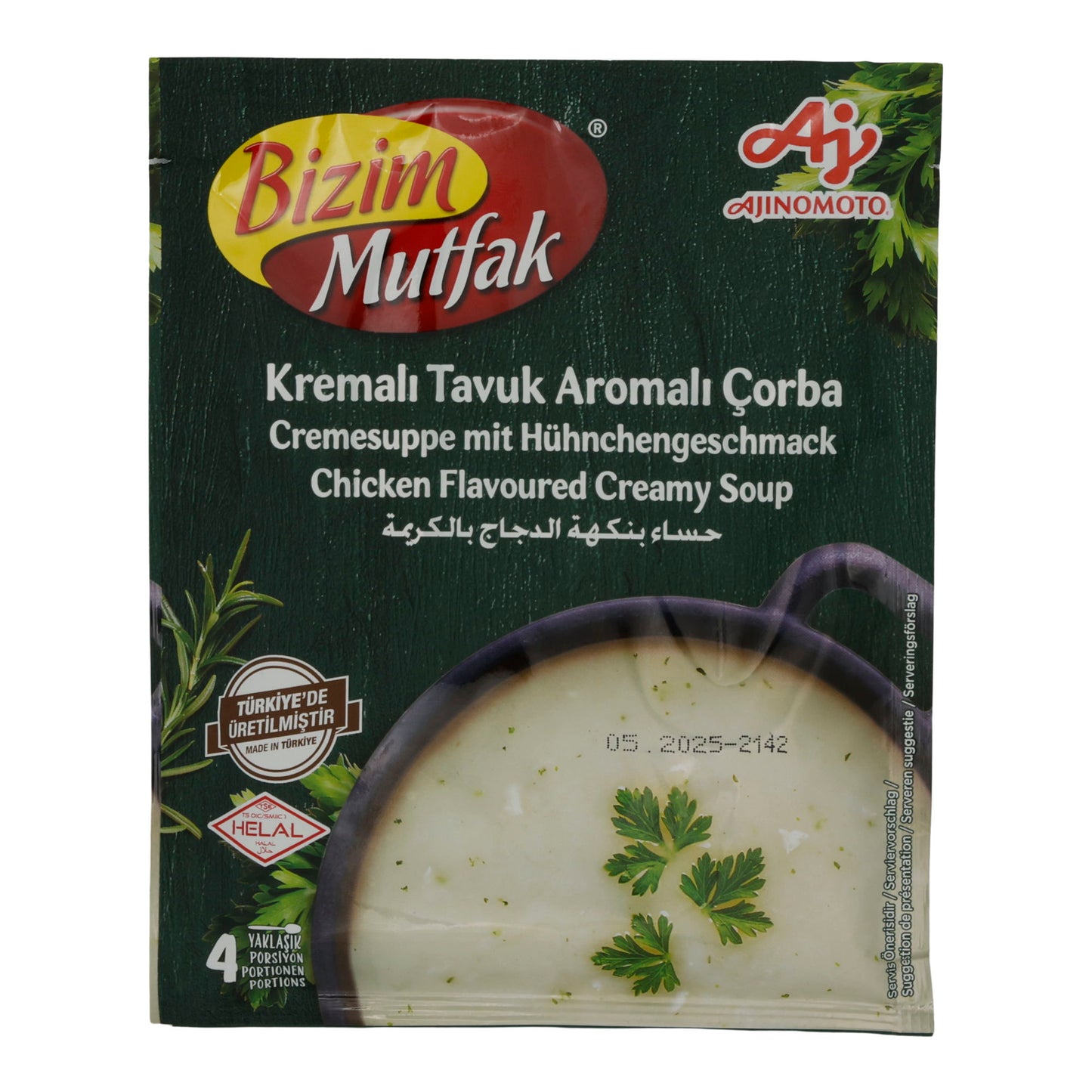 Zuppa di pollo Bizim Mutfak | Zuppa aromatizzata al pollo cremosa | Cremosa, aromatica | 62 g