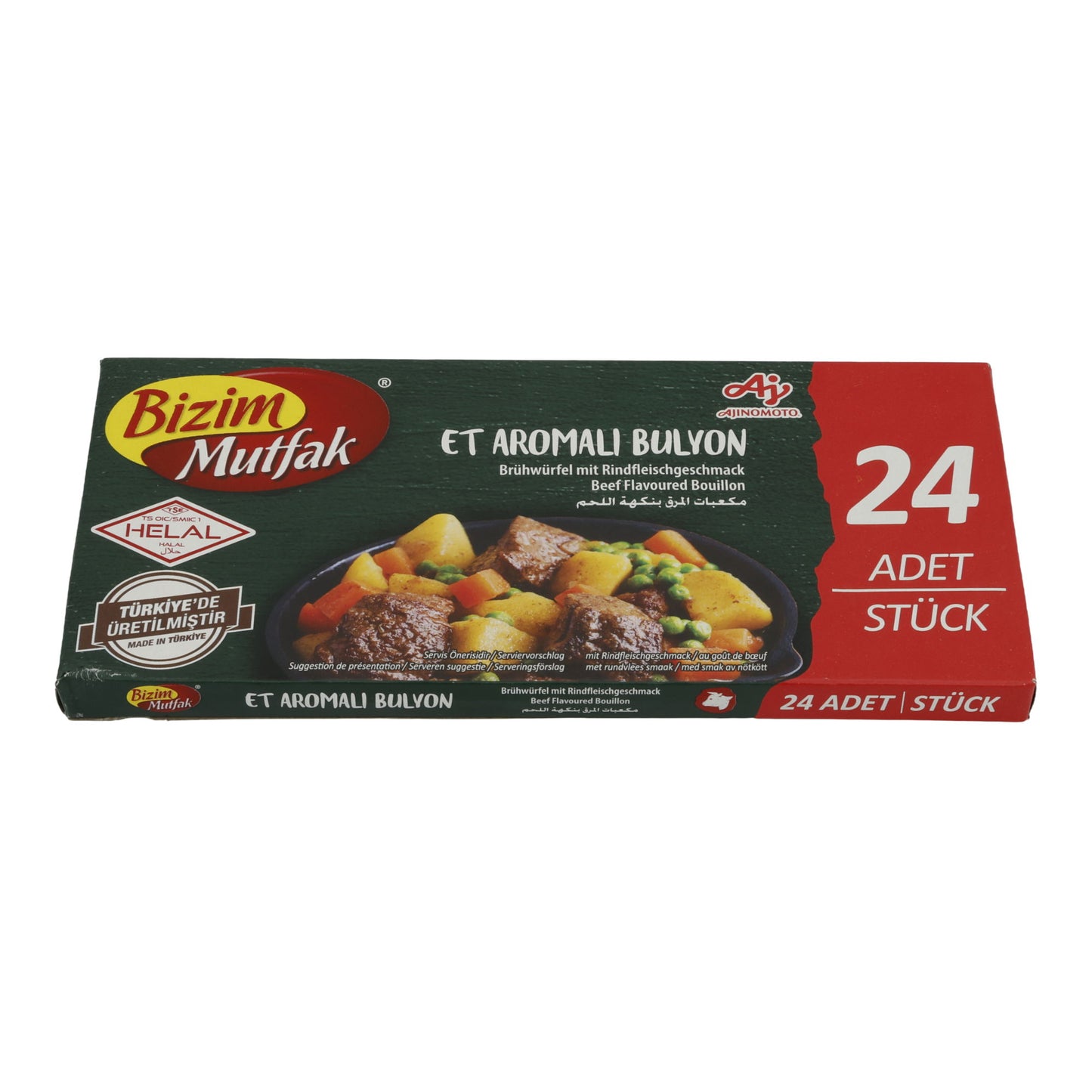 Bouillonblokjes Bizim Mutfak | Rundvleesbouillon | Pittig, met rundvleesaroma | 240 g