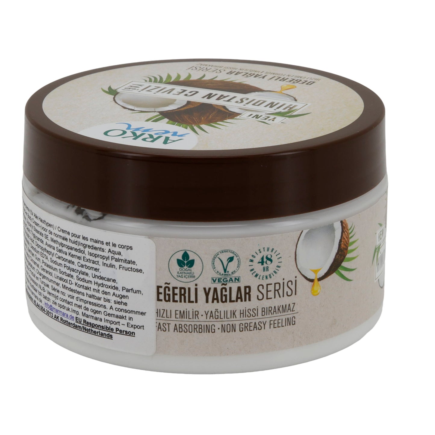 Crème pour les mains et le corps Arko Nem | Huile de coco | 250 ml