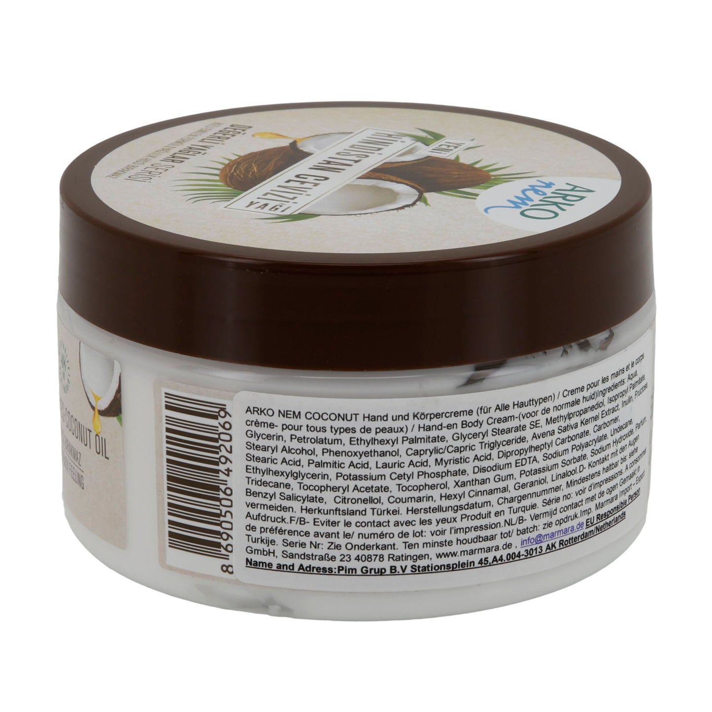 Crème pour les mains et le corps Arko Nem | Huile de coco | 250 ml