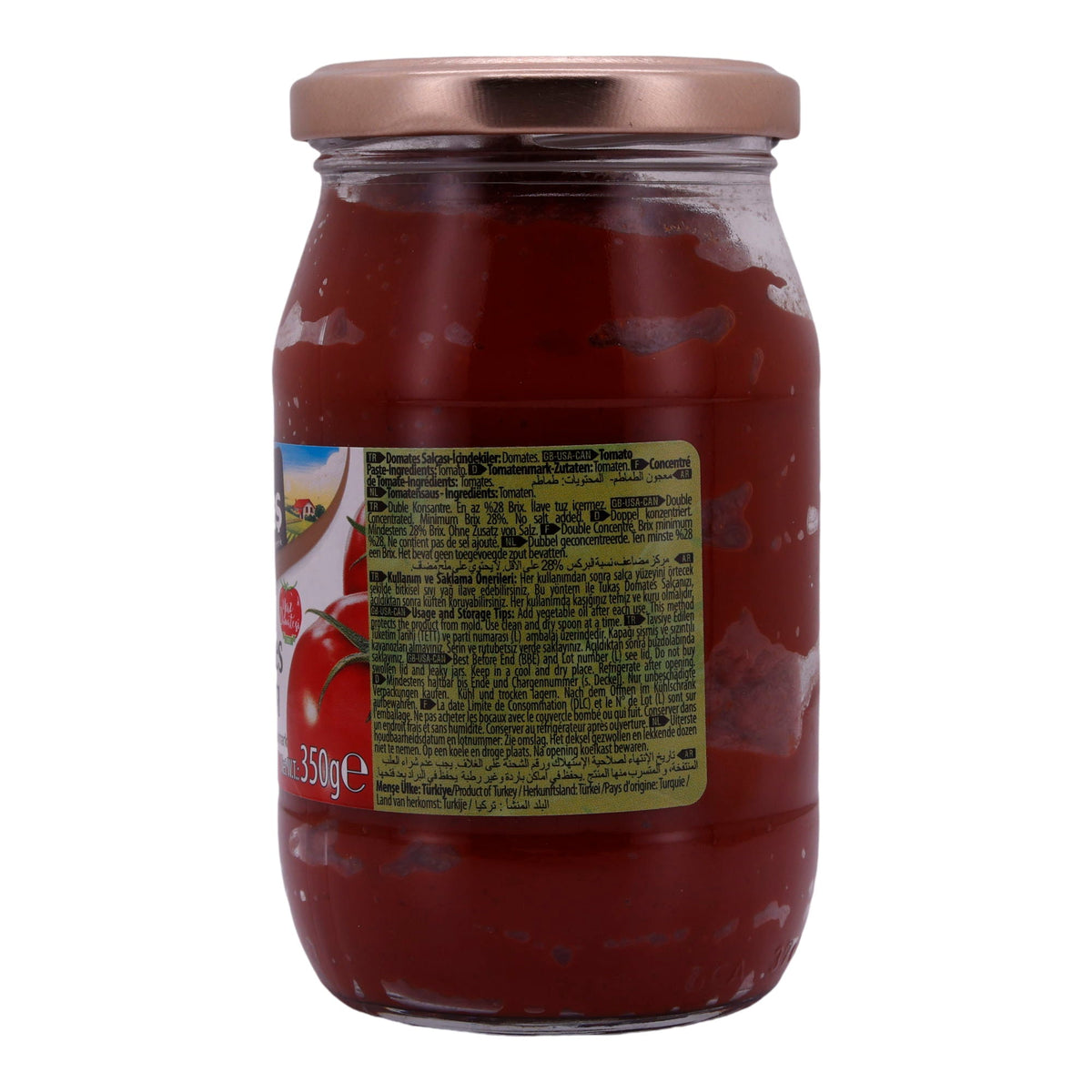 Tomatenmark Tukaş | Doppelt konzentriert | Aus Sommer-Tomaten | 350 g Glas - Taste Your World