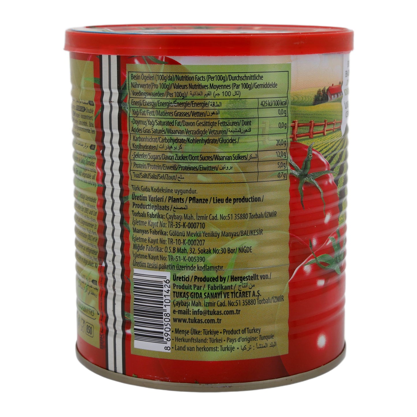 Tomatenmark Tukaş | Domates Salçası | Doppelt konzentriert, intensiv | 830 g