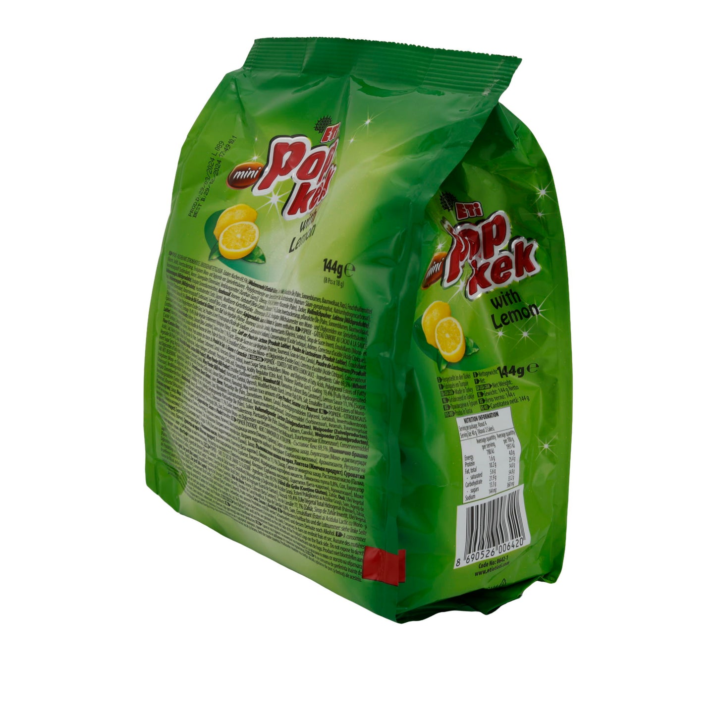 Mini-taart ETi Mini Popkek | Gebak | met citroensmaak | 8 x 18 g