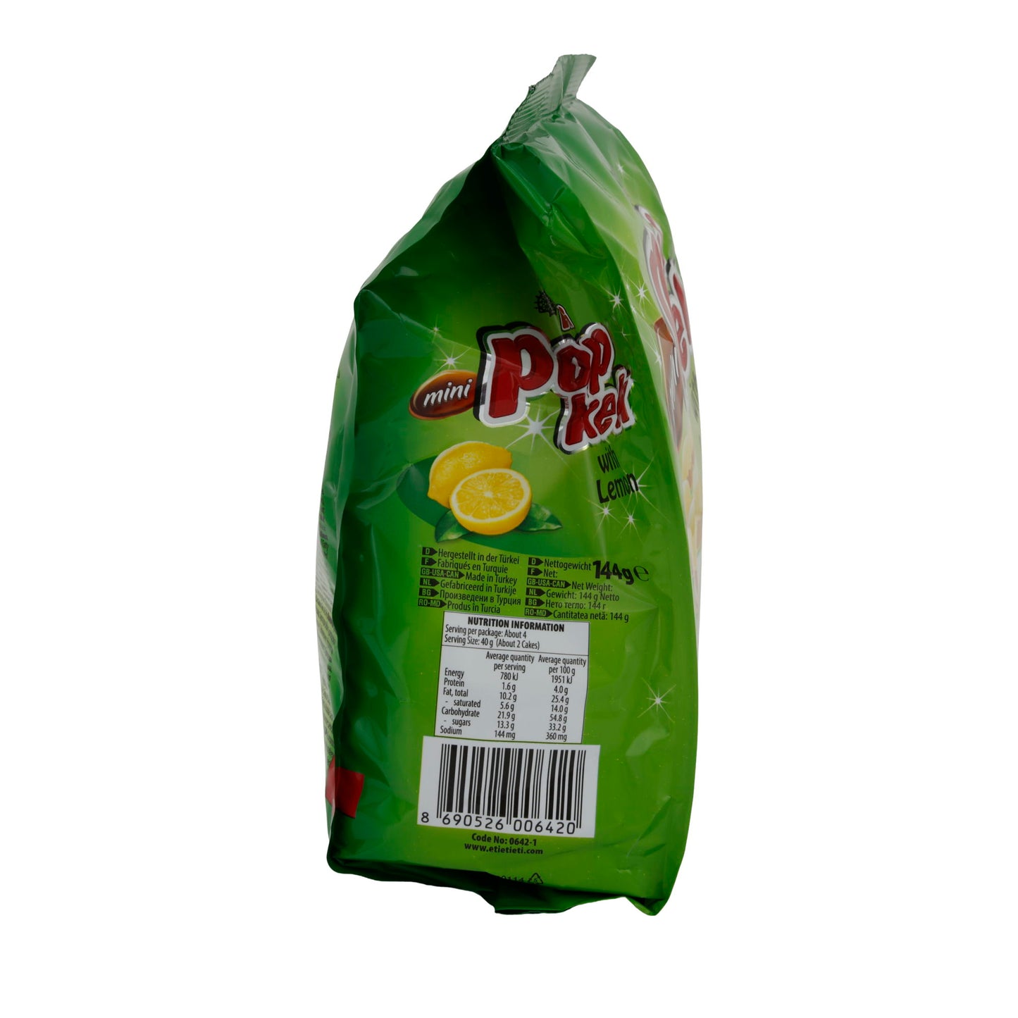 Mini-taart ETi Mini Popkek | Gebak | met citroensmaak | 8 x 18 g