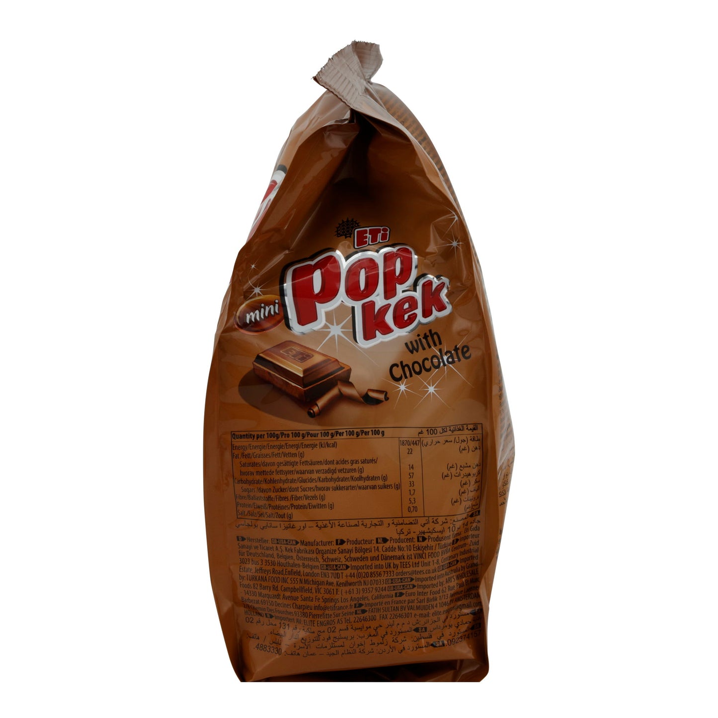Mini-taart Eti Mini Popkek | Gebak | met chocoladeglazuur | 144 g