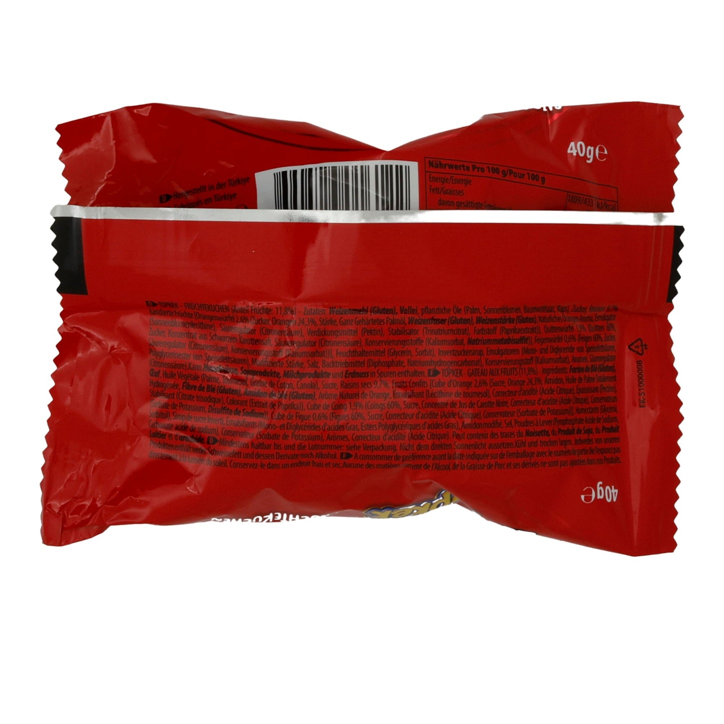Kuchen Eti | Topkek Fruity | Saftig, mit Fruchtstücken | 40 g ETI