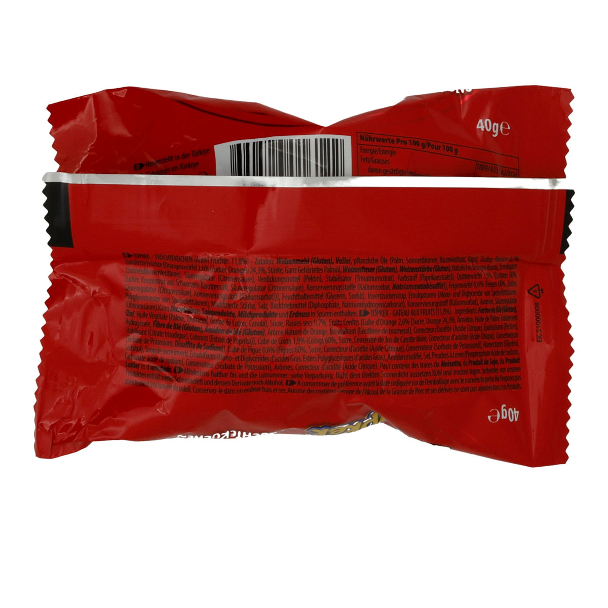 Kuchen Eti | Topkek Fruity | Saftig, mit Fruchtstücken | 40 g ETI