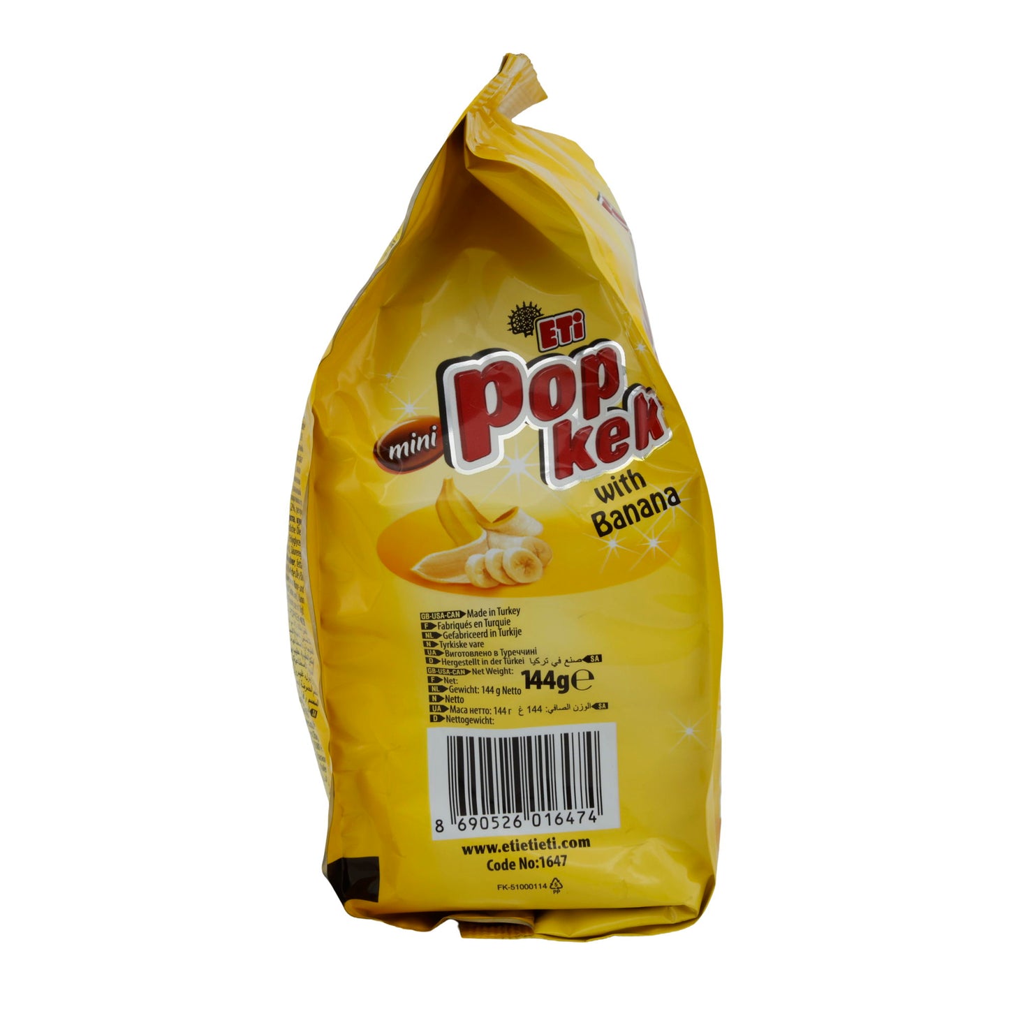 Mini-Küchlein Eti | Mini Popkek | Morbido, con ripieno di banana e copertura al cioccolato | 144 g