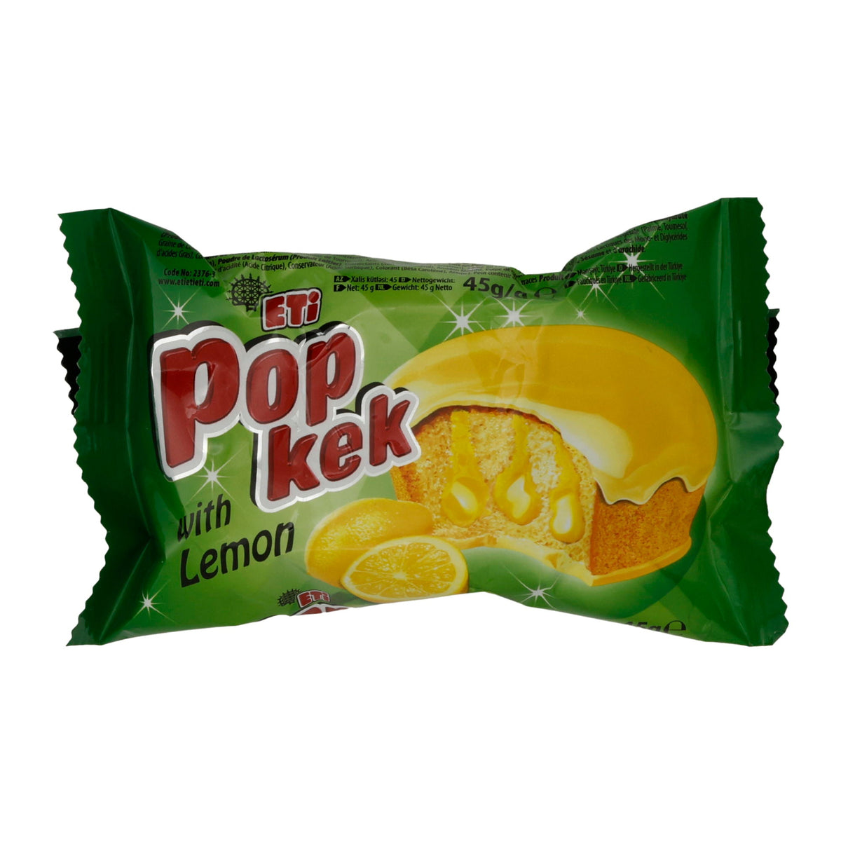 Mini-Kuchen Eti Pop Kek | Gebäck | Zitronengeschmack | 45 g ETI