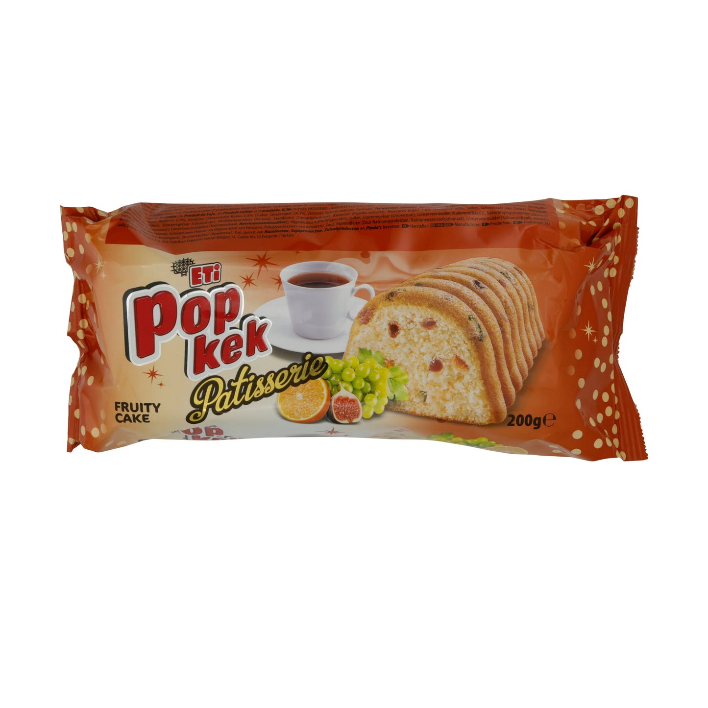 Früchtekuchen ETI | Pop Kek Patisserie | Saftig, aus der Türkei | 200 g