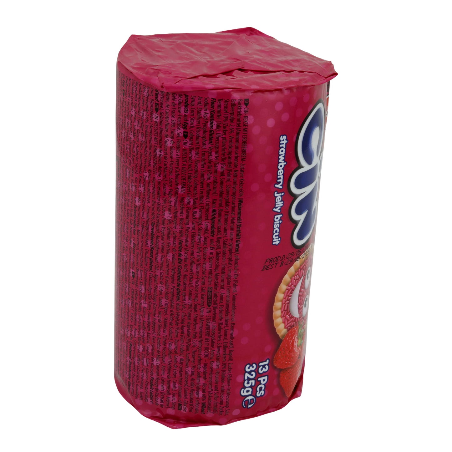 Eti Cin Strawberry Jelly Biscuits | Pastry | with Strawberry Jelly and Sprinkles | 325 g