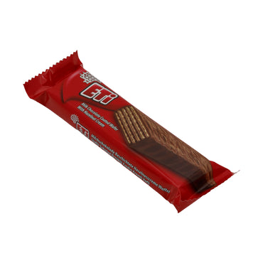 Gaufrette à la crème de noisette Eti | Enrobée de chocolat au lait | Gaufrette croustillante à la délicate crème de noisette | 34 g