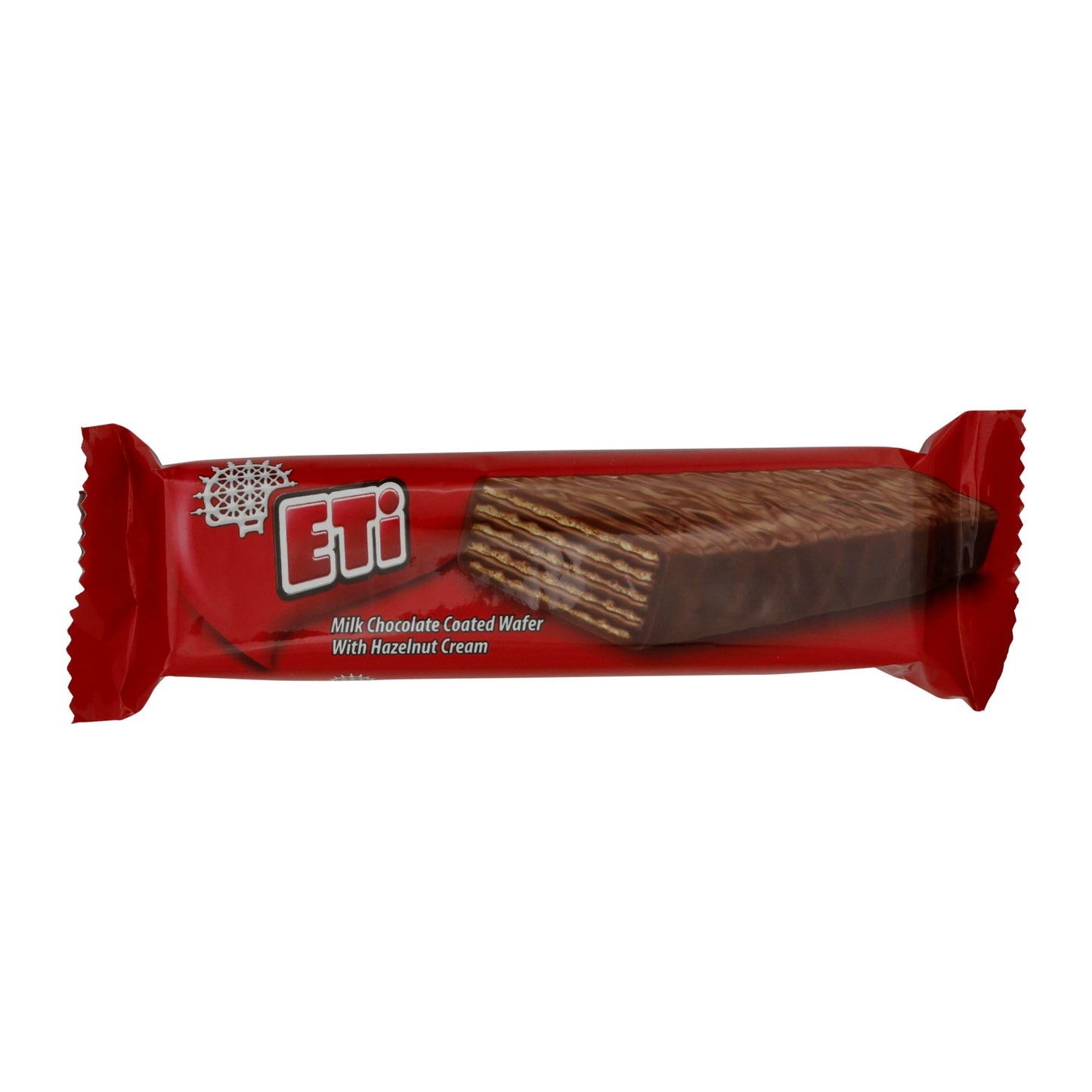 Gaufrette à la crème de noisette Eti | Enrobée de chocolat au lait | Gaufrette croustillante à la délicate crème de noisette | 34 g