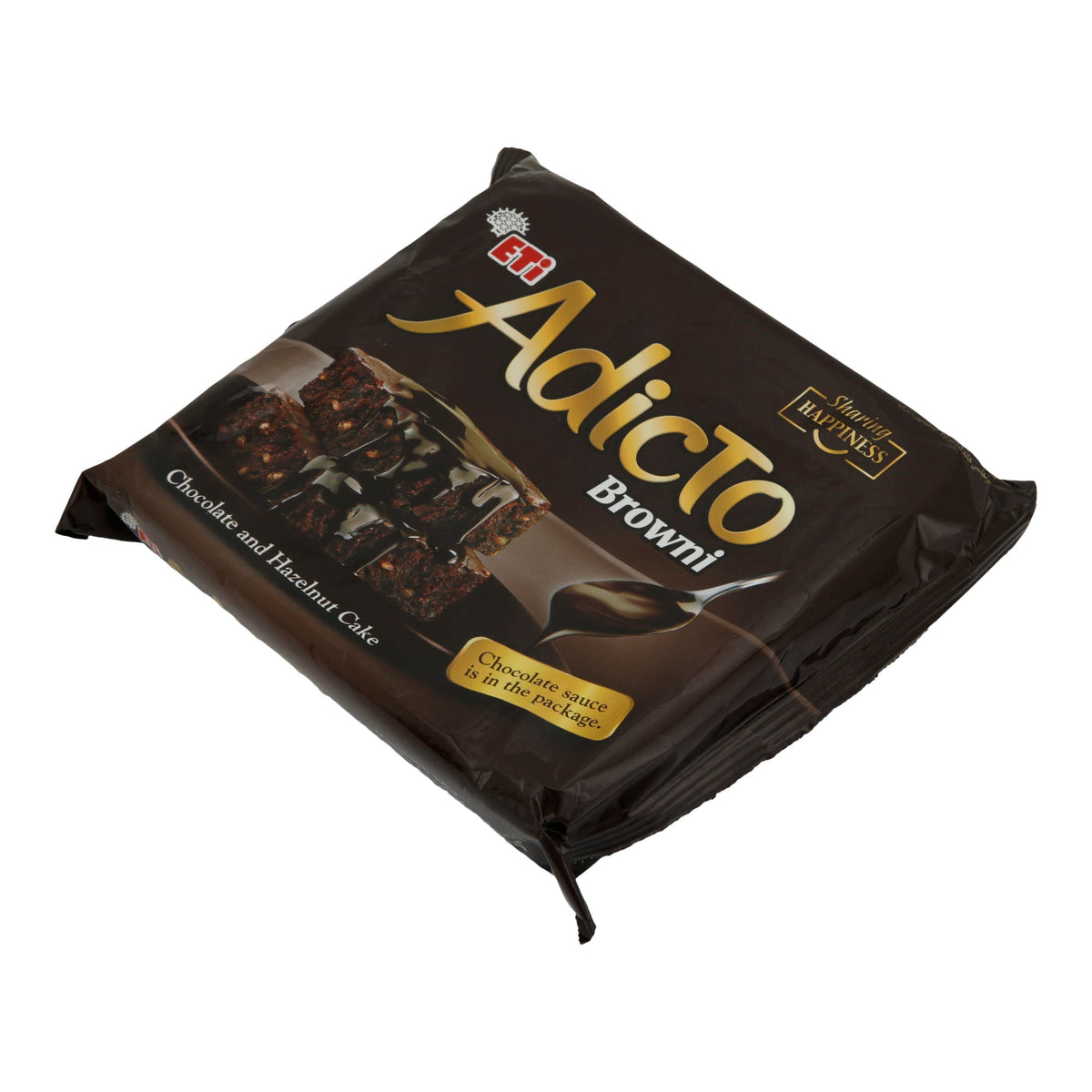 Brownie Eti Adicto | Schokoladenkuchen | Mit Haselnüssen und Schokoladensauce | 200 g ETI