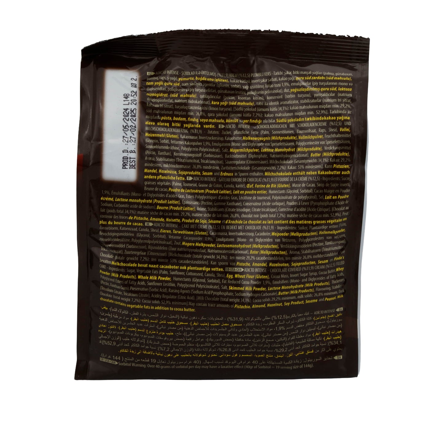 Praline ETİ | Adicto Intense | Lussuoso, 40% cioccolato | 9 pezzi