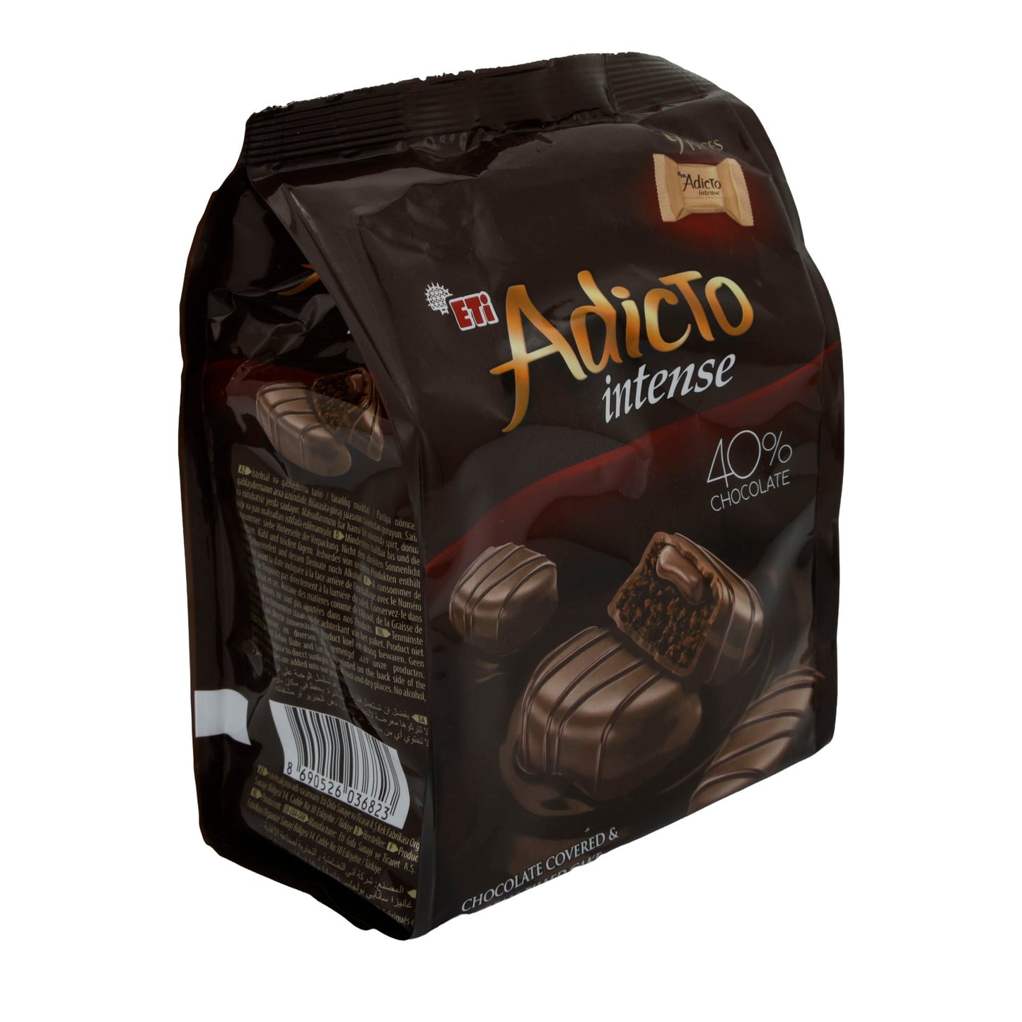 Pralinen ETİ | Adicto Intense | Luxuriös, 40 % Schokolade | 9 Stück ETI
