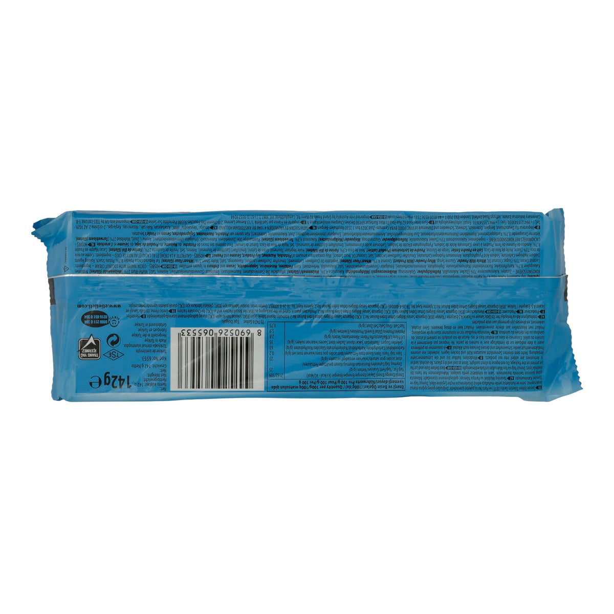 Waffeln Eti | Hoşbeş Kakaolu Gofret | Knusprig, mit Kokoscreme | 142 g ETI