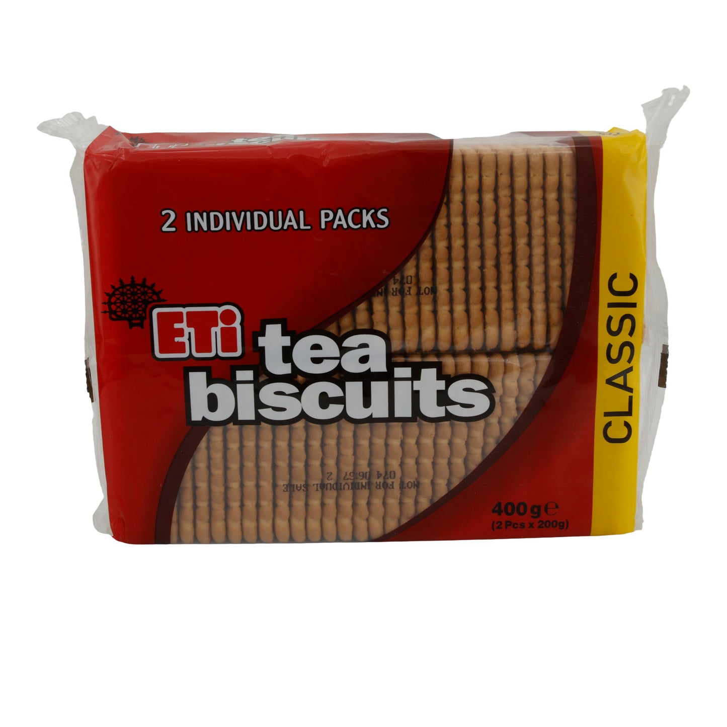 Kekse ETi Tea Bisküvileri Klasik | Kurabiye | Buğday Unlu Kurabiyeler 2'li Paket | 400 g