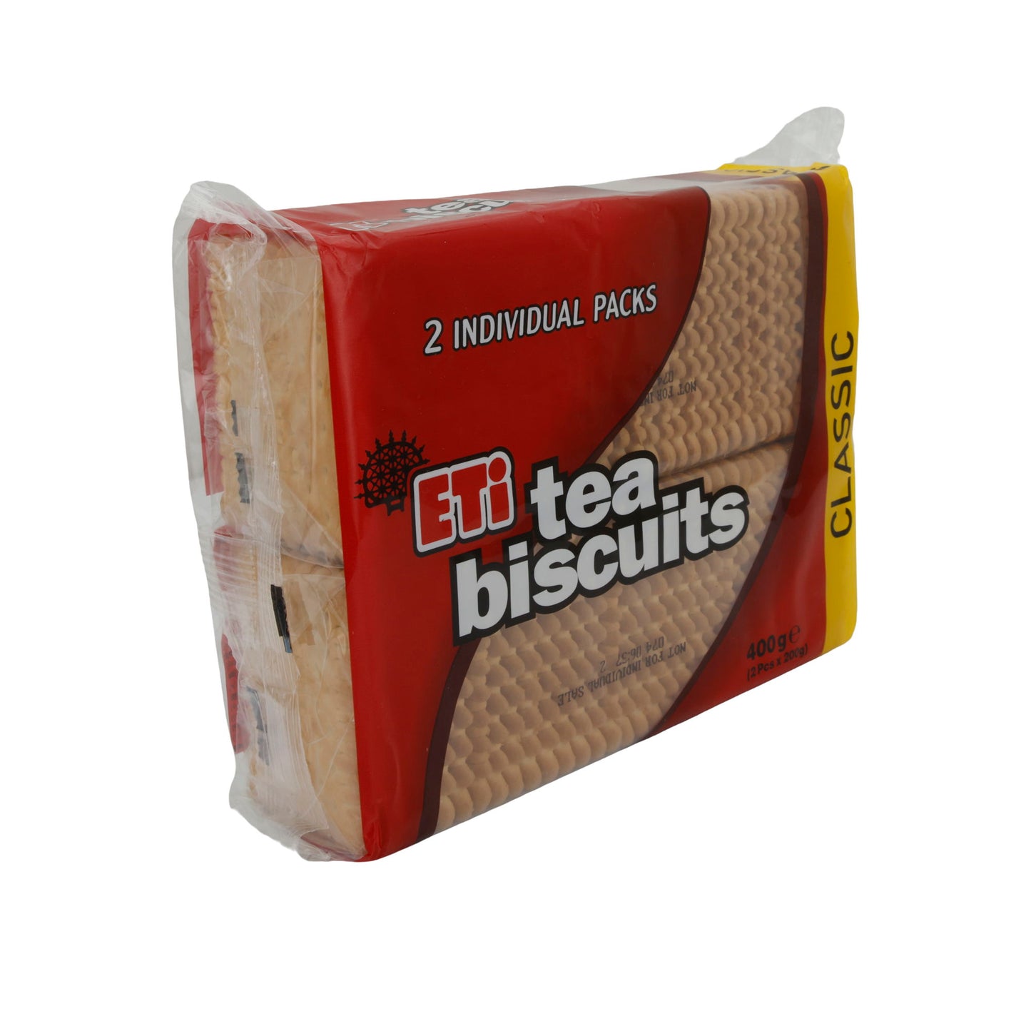 Kekse ETi Tea Bisküvileri Klasik | Kurabiye | Buğday Unlu Kurabiyeler 2'li Paket | 400 g