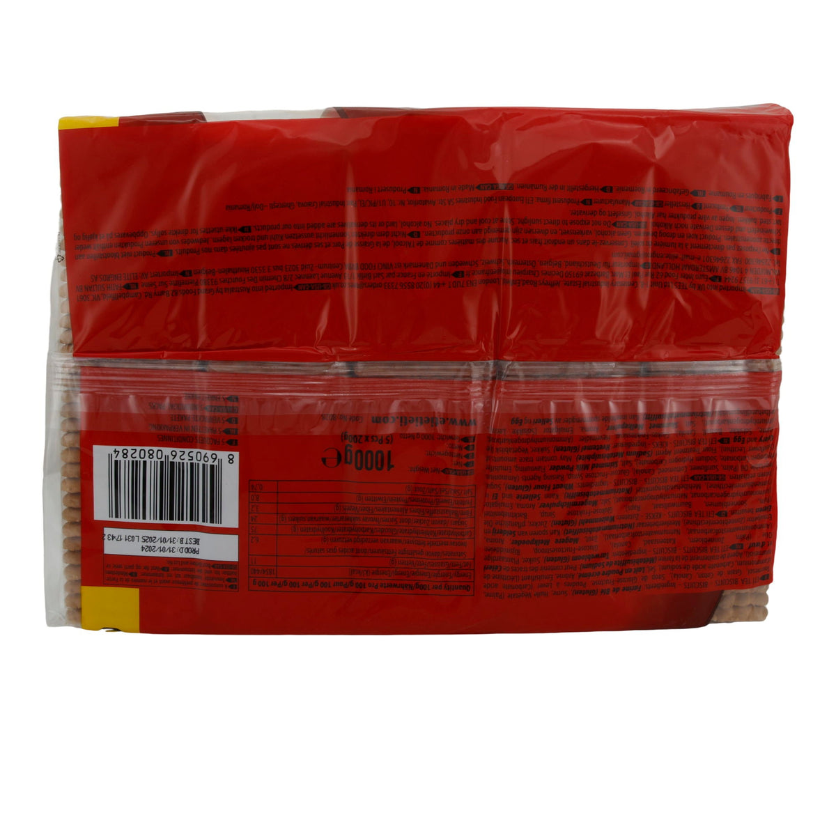 Kekse ETi Tea Biscuits Classic | Gebäck | Weizenmehlkekse im 5er Pack | 1000 g ETI