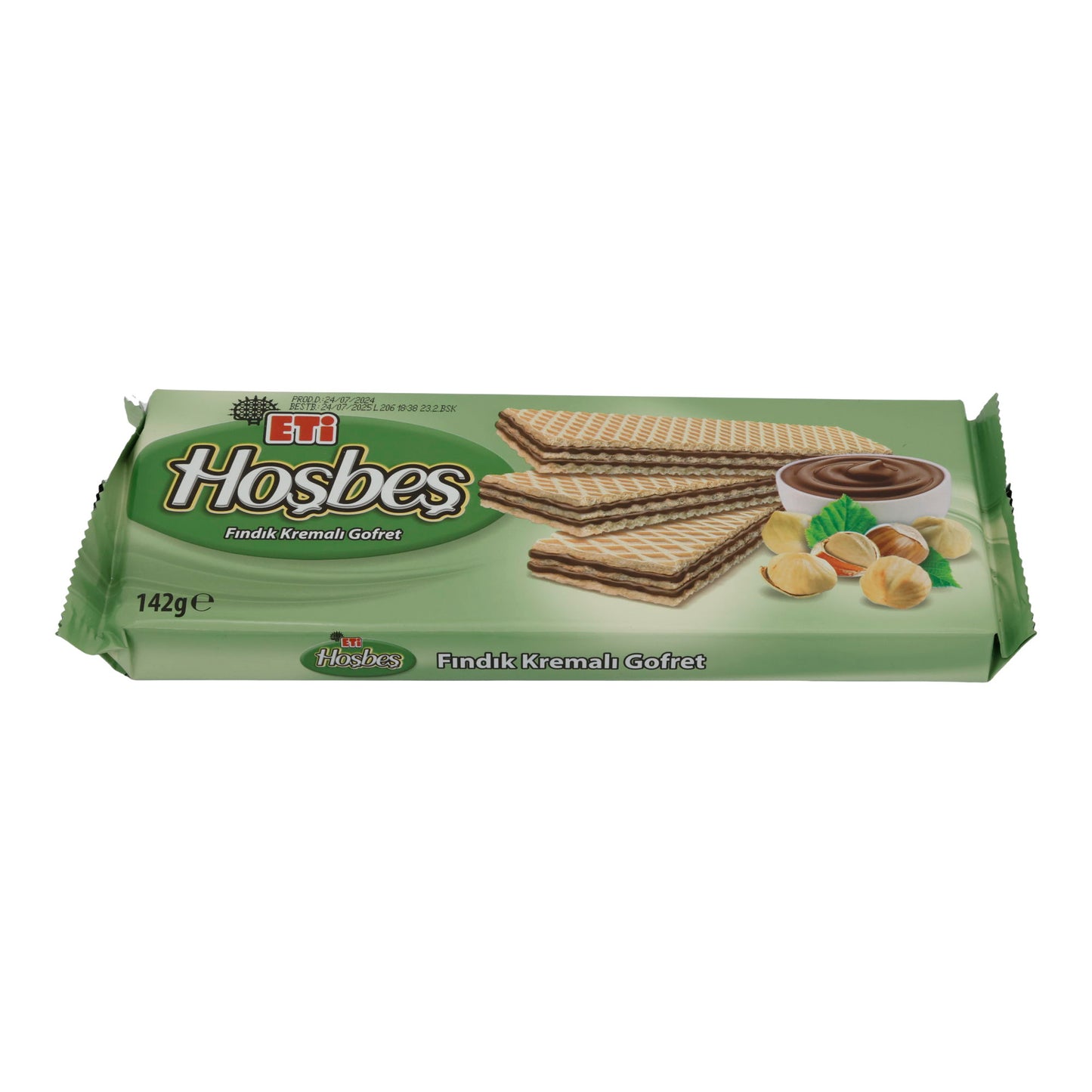 Waffeln ETI Hoşbeş | Gebäck | mit cremiger Haselnussfüllung | 142 g