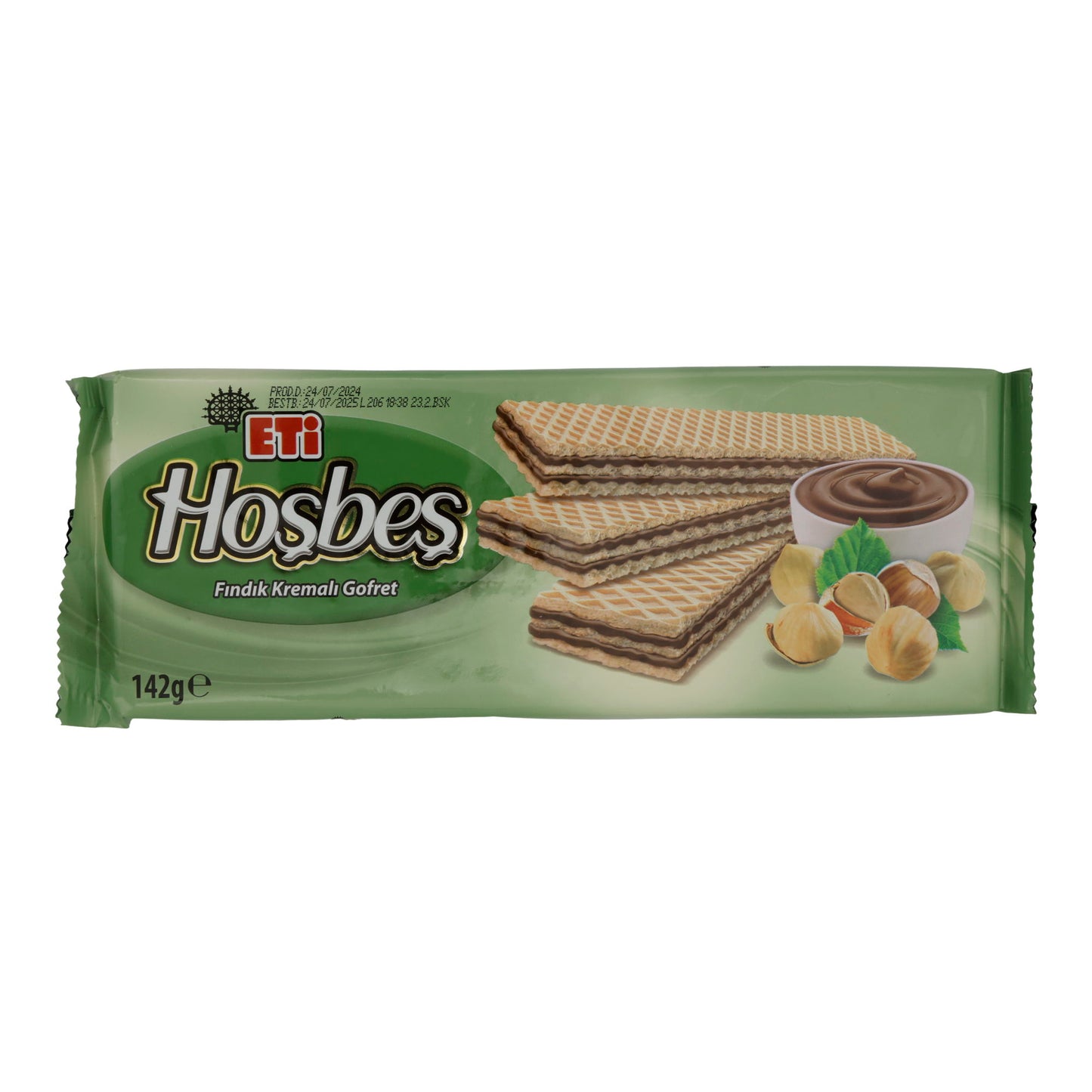 Waffeln ETI Hoşbeş | Gebäck | mit cremiger Haselnussfüllung | 142 g