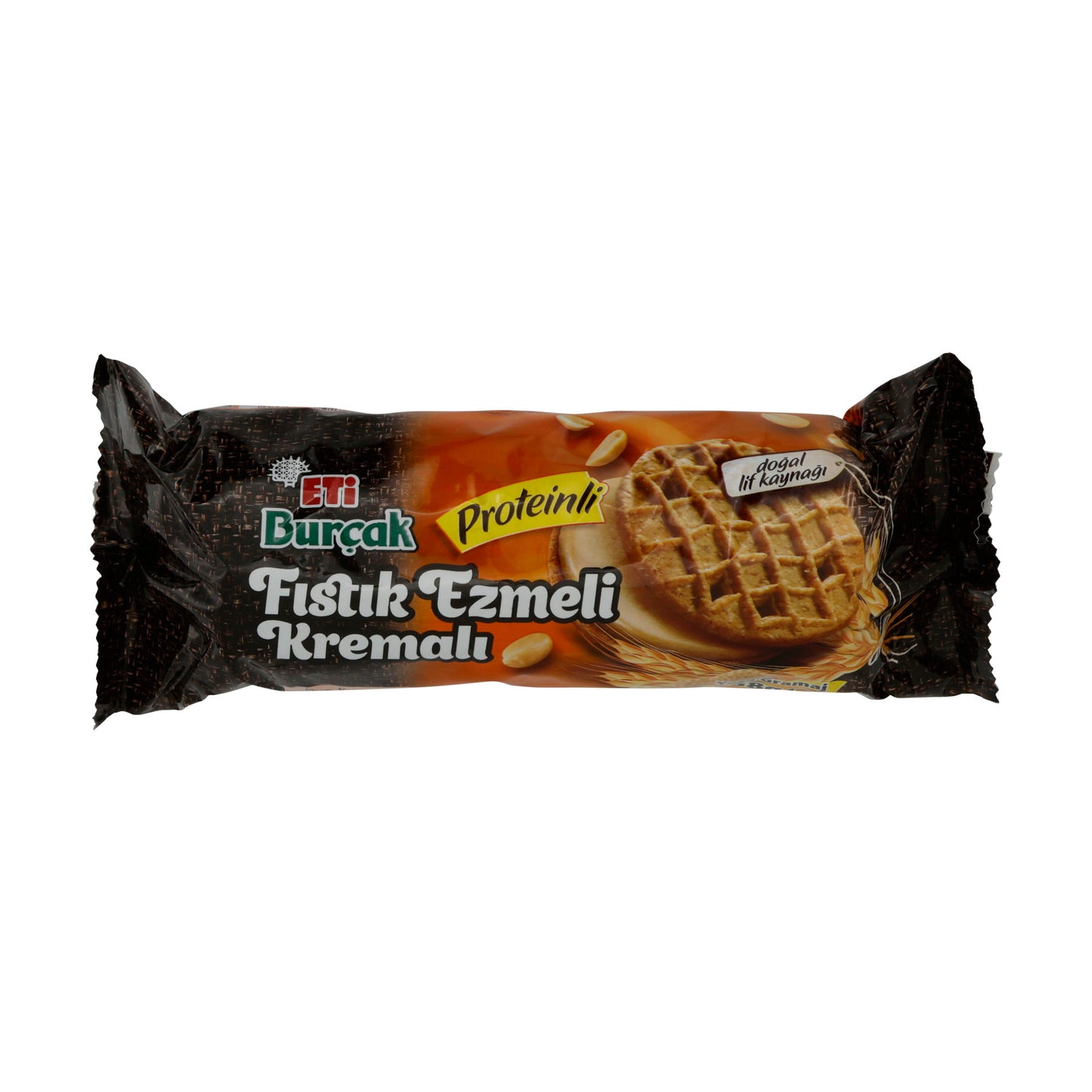 Haferkekse Eti Burçak | Keks | Mit Erdnussbutter-Füllung | 158 g