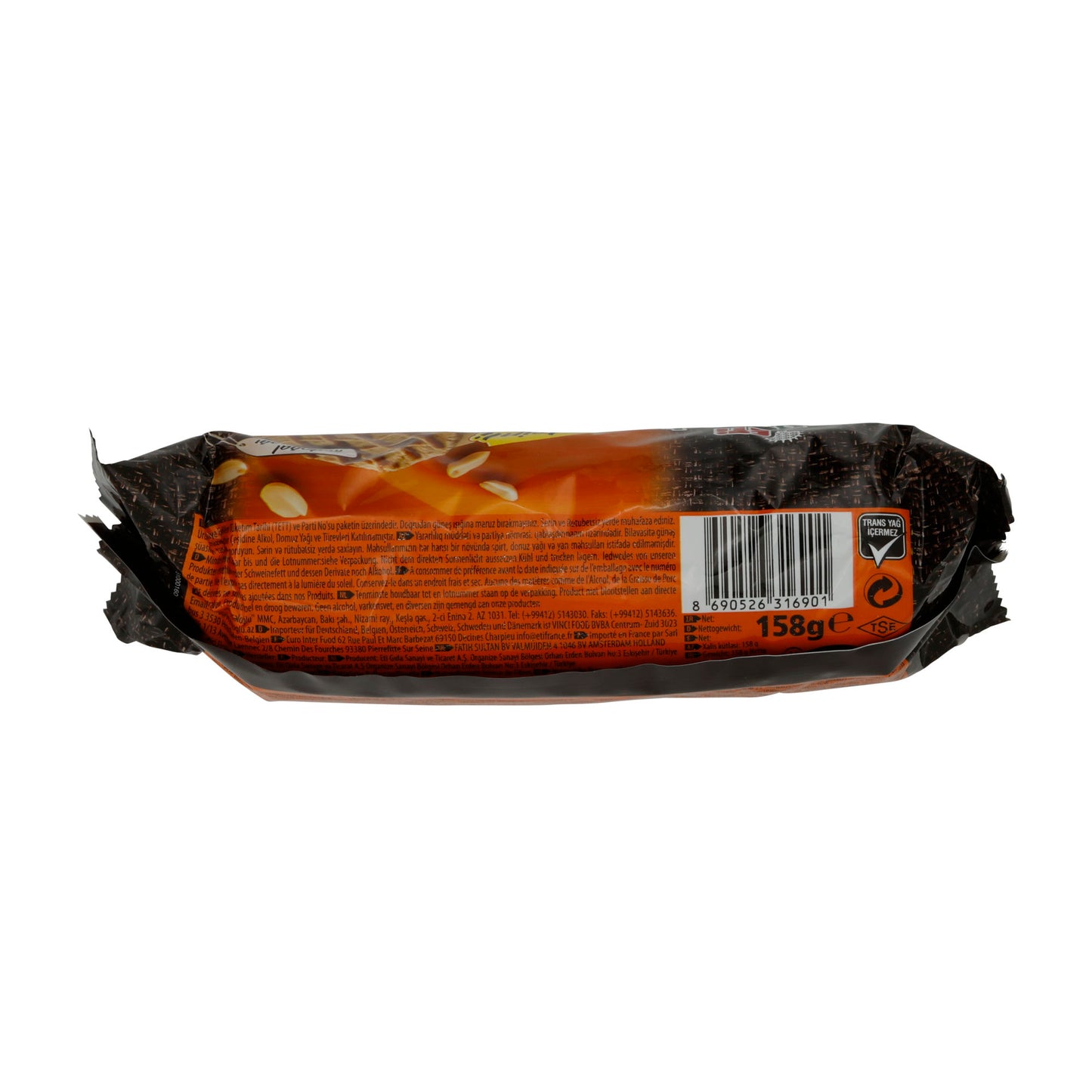 Haferkekse Eti Burçak | Keks | Mit Erdnussbutter-Füllung | 158 g