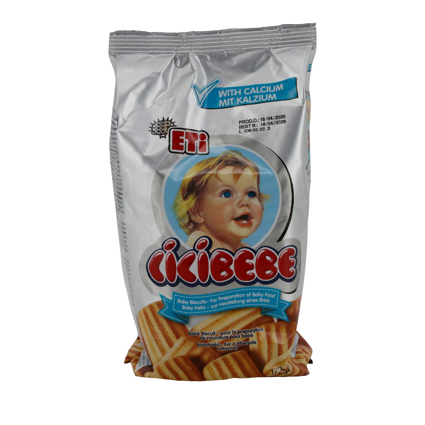 Baby biscuits ETi Cicibebe | Baby food | enriched with calcium | 172 g
