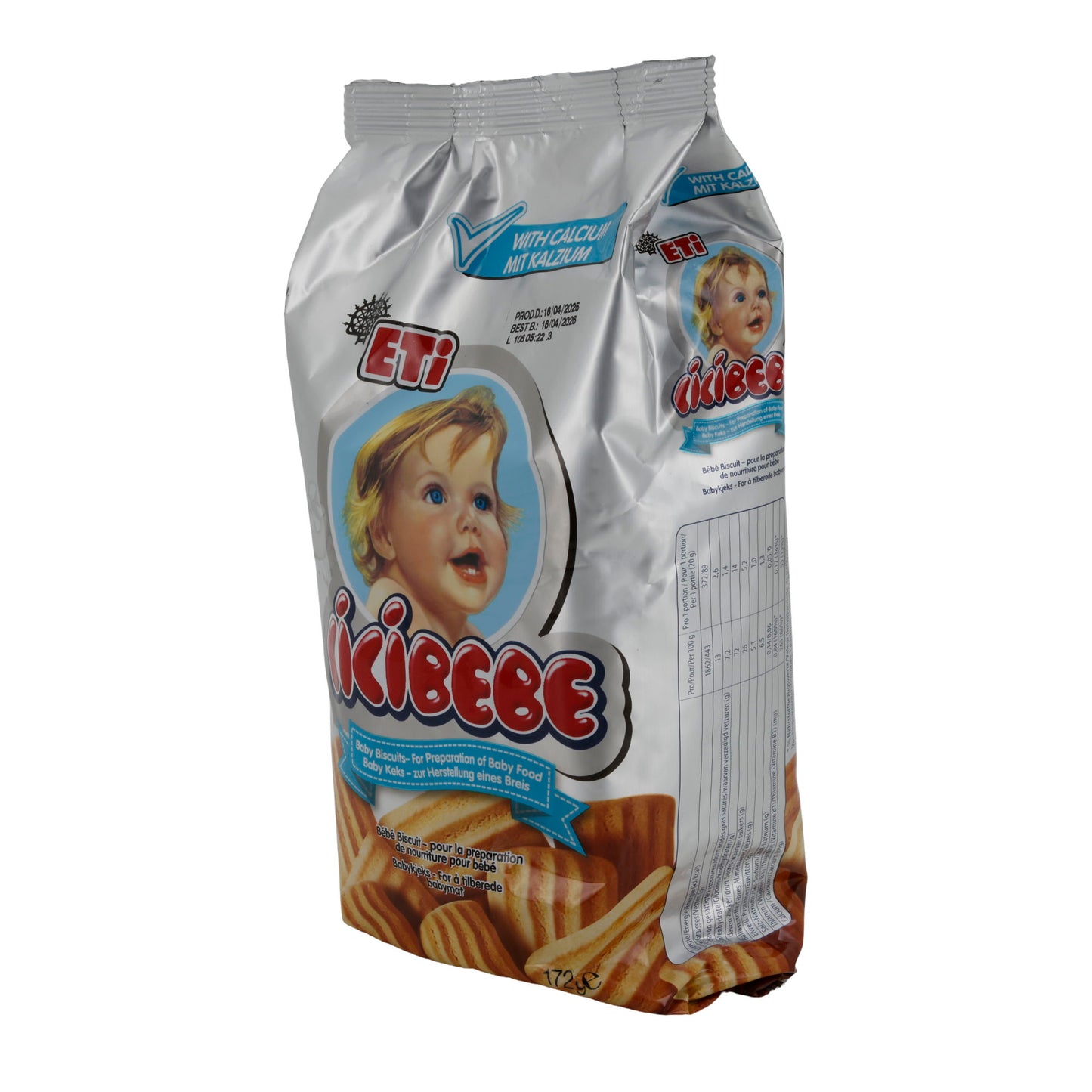 Baby biscuits ETi Cicibebe | Baby food | enriched with calcium | 172 g