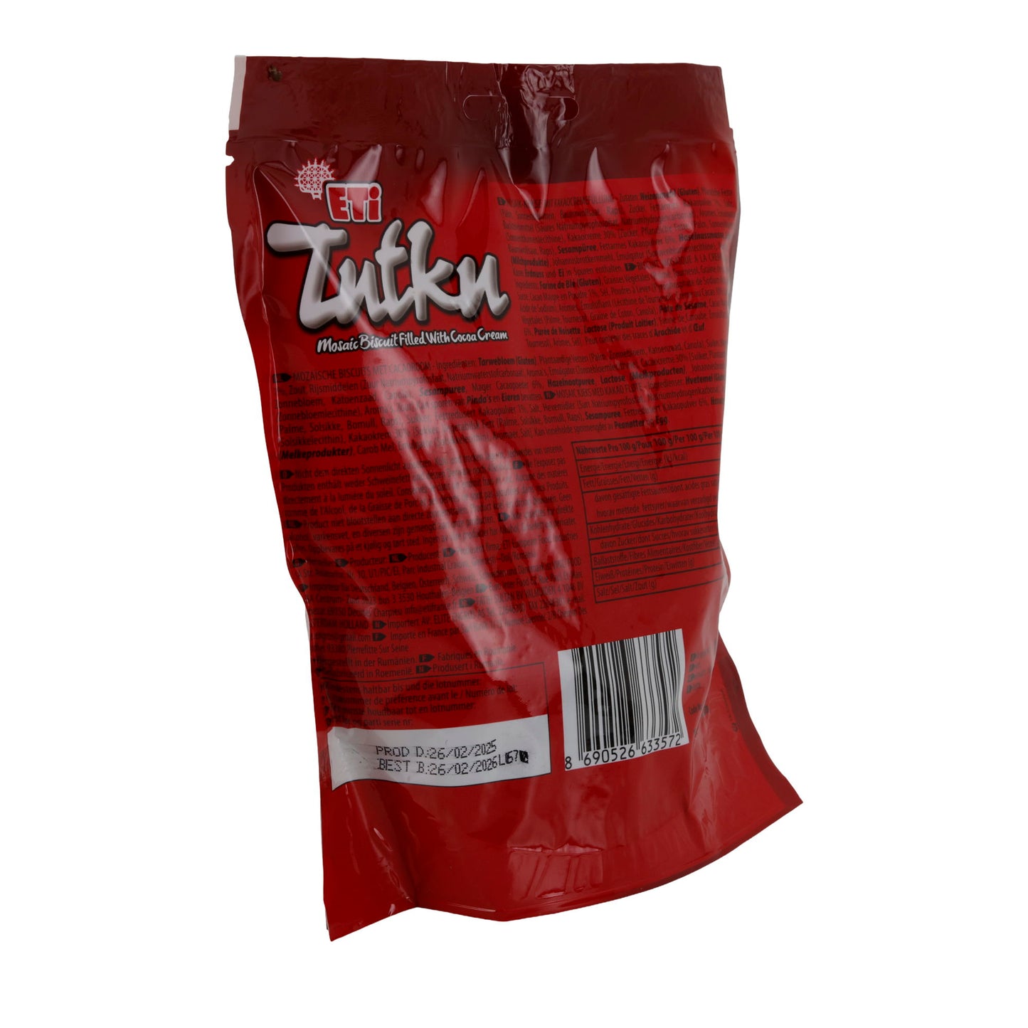 Mosaic Cookies Eti Tutku | Cookies | with Cocoa Cream Filling | 160 g