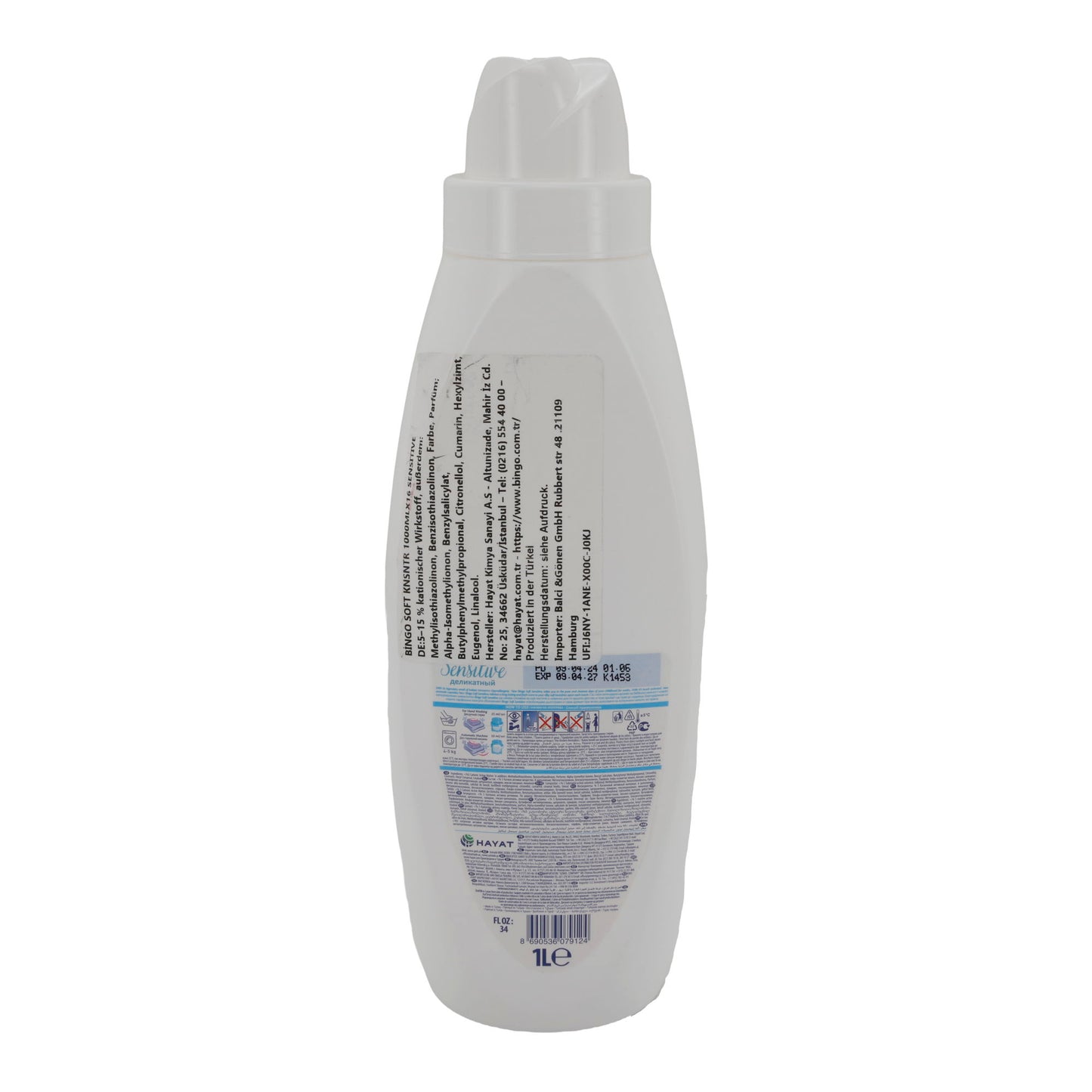 Weichspüler Bingo Soft Sensitive | Langanhaltende Frische | 40 WL