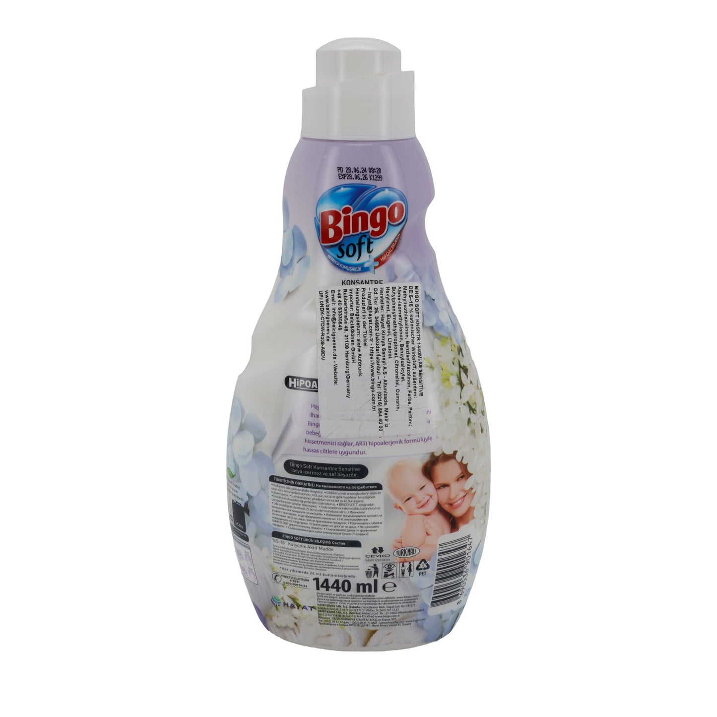 Weichspüler Bingo Soft Sensitive | Langanhaltende Frische | 60 Wl