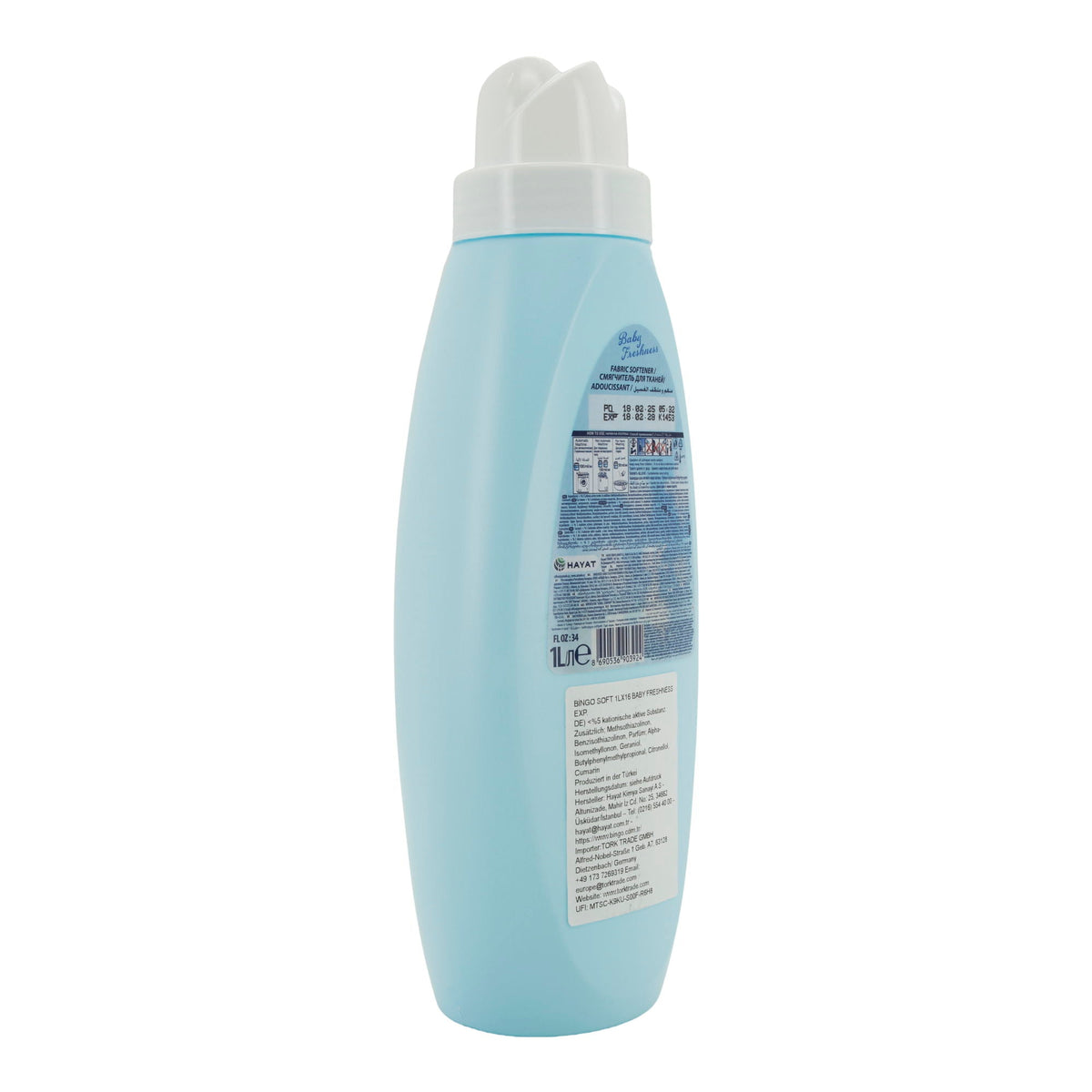 Bingo Soft Baby Freshness – Weichspüler 1 L (für sanft duftende Wäsche) Taste Your World