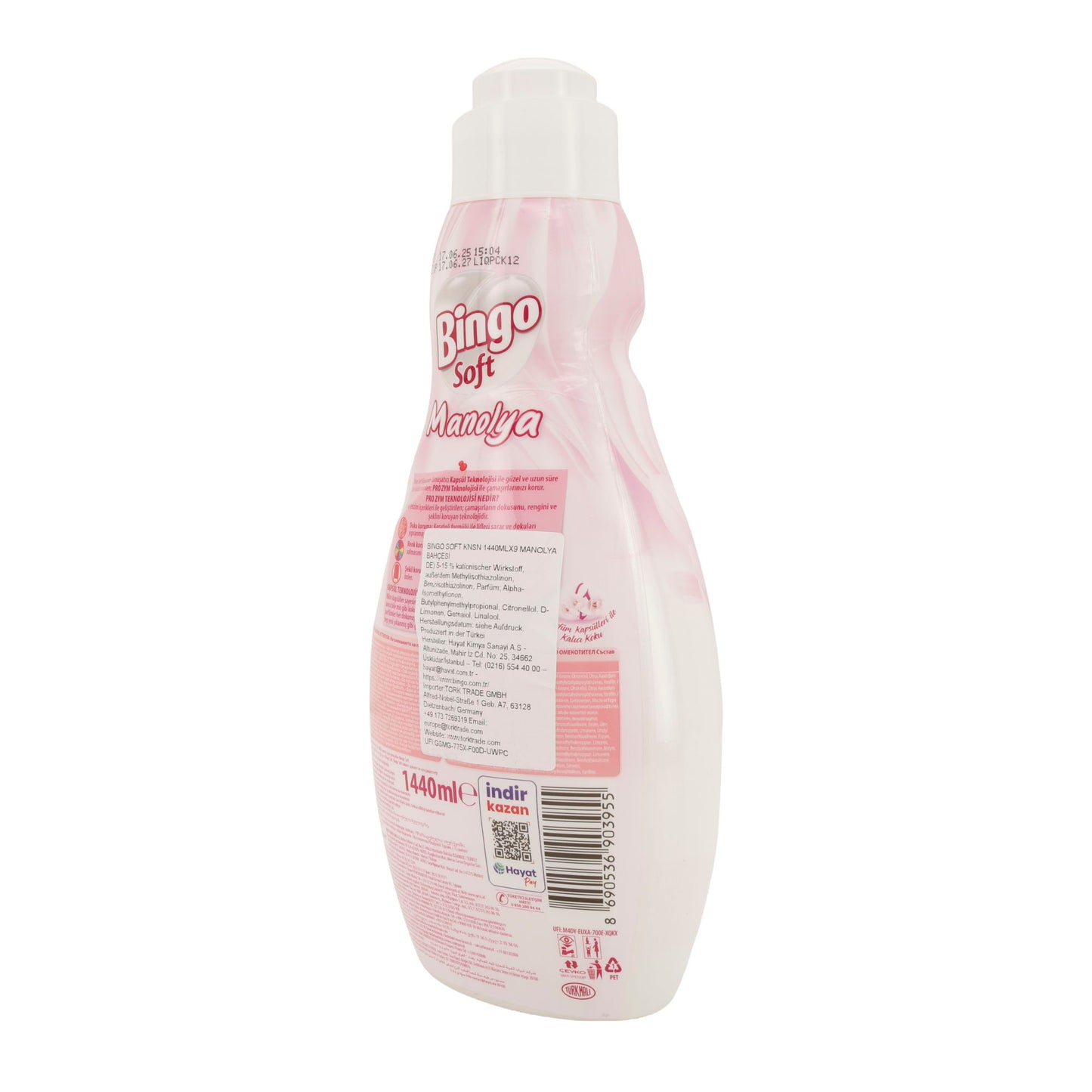 Weichspüler Bingo Soft Manolya | Langanhaltende Frische | 60 Wl | 1440 ml