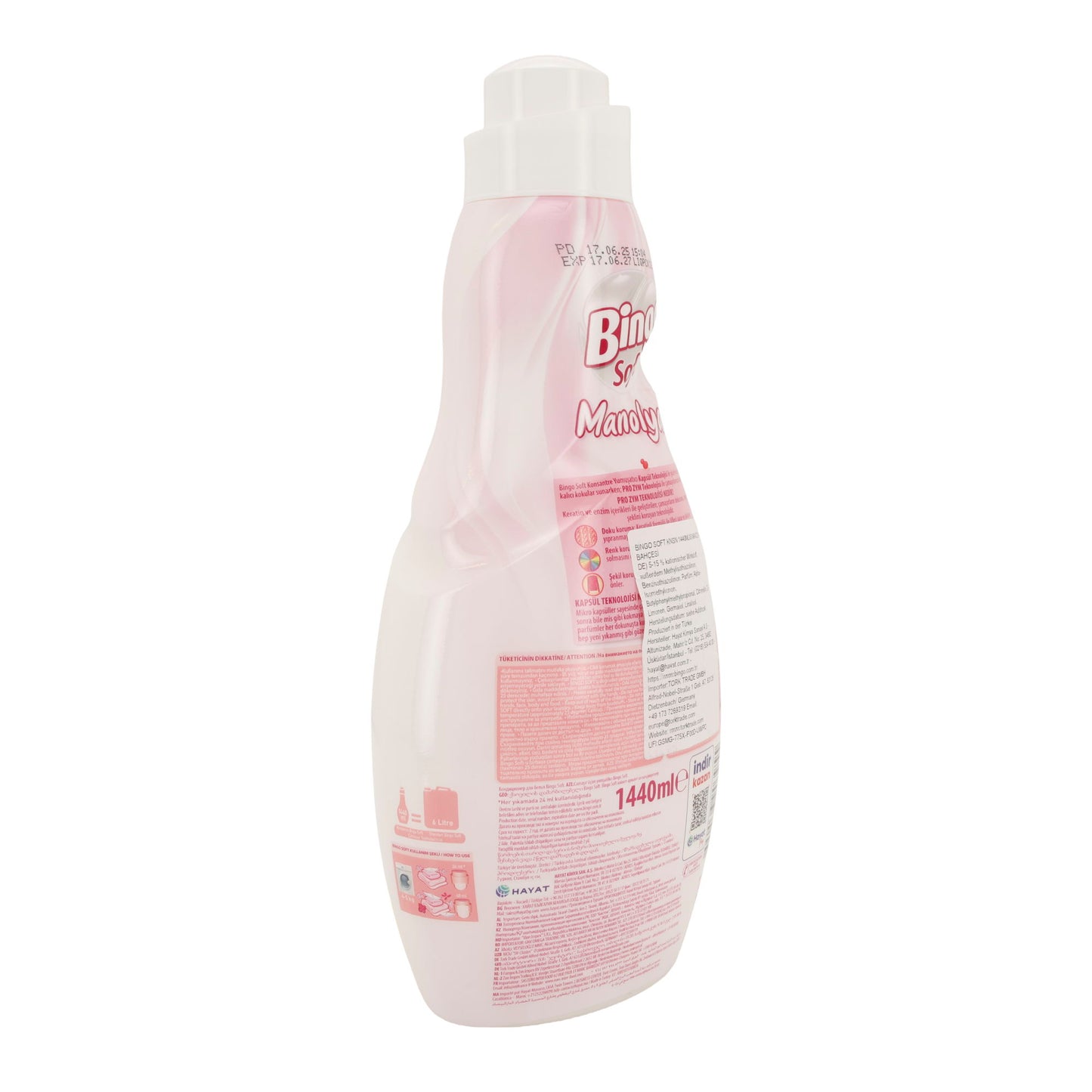 Weichspüler Bingo Soft Manolya | Langanhaltende Frische | 60 Wl | 1440 ml
