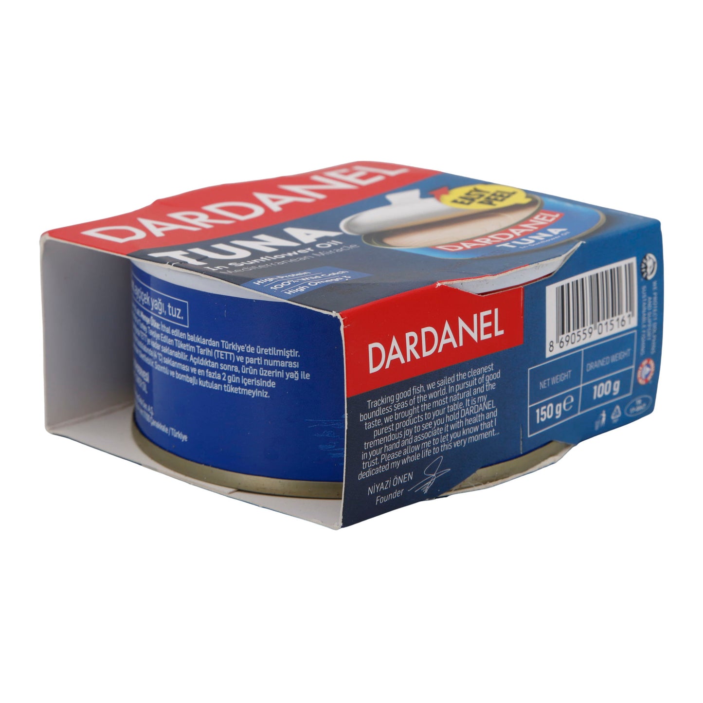 Thunfisch Dardanel | Fisch | In Sonnenblumenöl, 100 % Wildfang | 150g