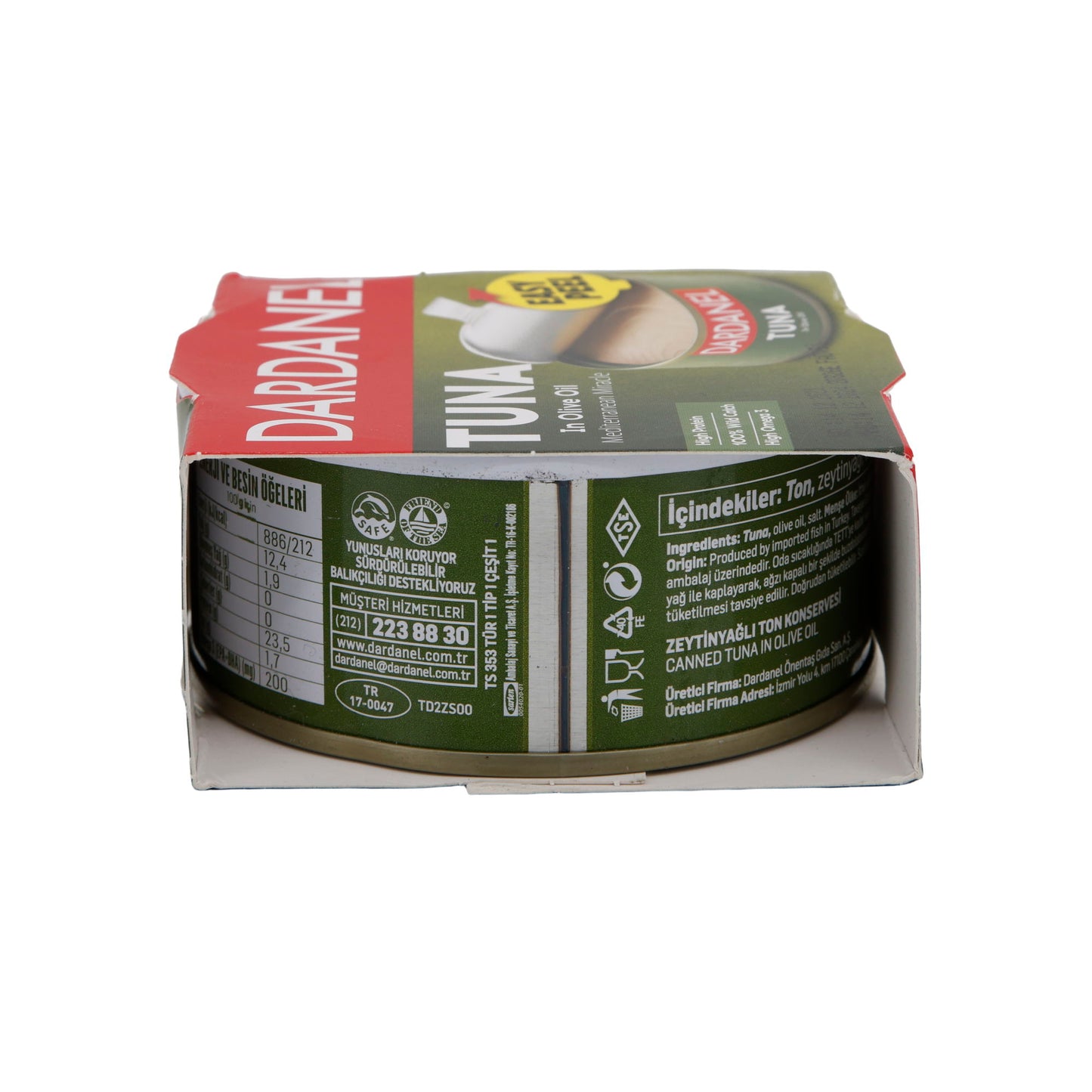 Thunfisch Dardanel | Fisch | In Olivenöl, 100% Wildfang, reich an Omega-3 | 150g