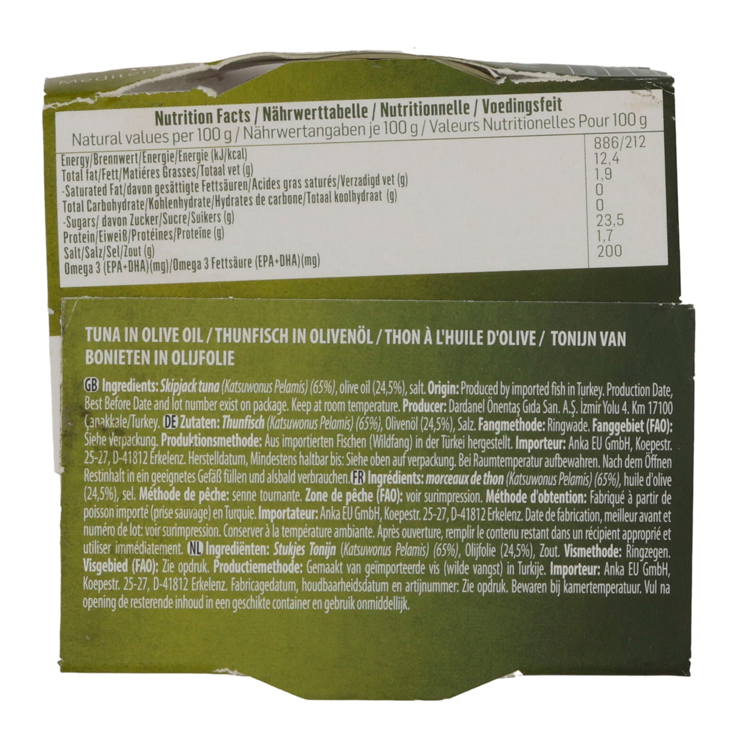 Thunfisch Dardanel | Fisch | In Olivenöl, 100% Wildfang, reich an Omega-3 | 150g DARDANEL