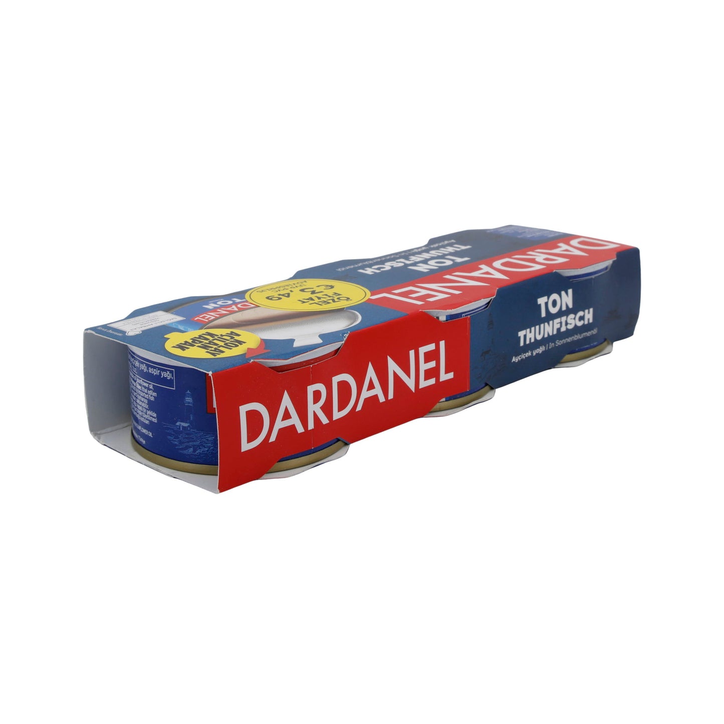 Thunfisch Dardanel | In Sonnenblumenöl | 3 x 75 g Packung