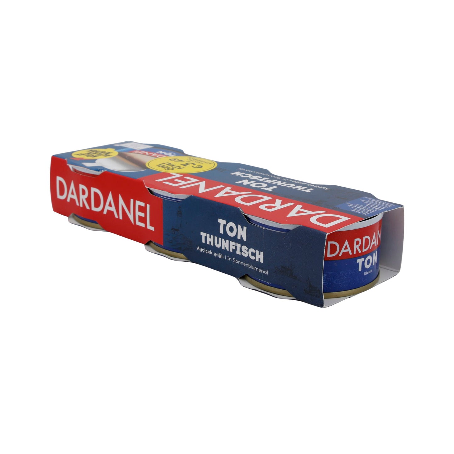 Thunfisch Dardanel | In Sonnenblumenöl | 3 x 75 g Packung
