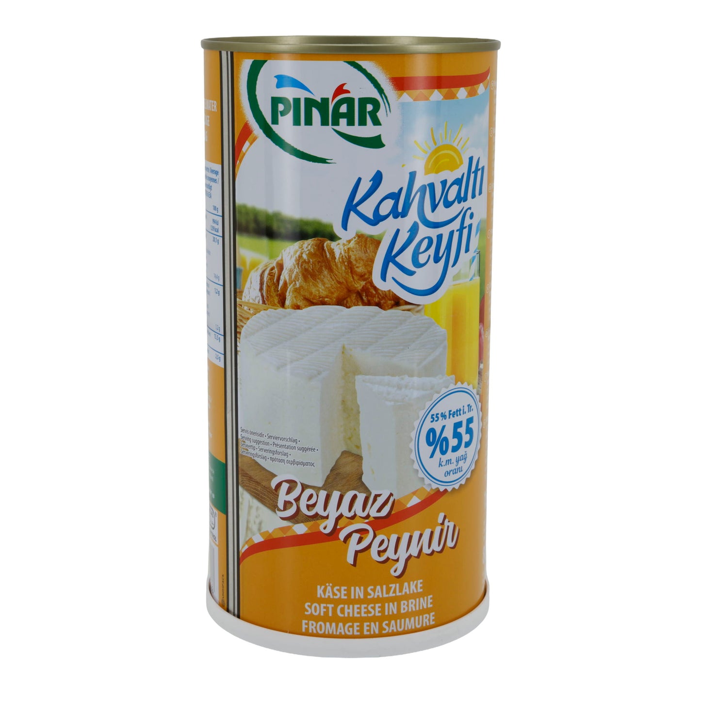 Weichkäse Pınar Kahvaltı Keyfi | Weißkäse in Salzlake | 55 % Fett i. Tr. | 1500 g