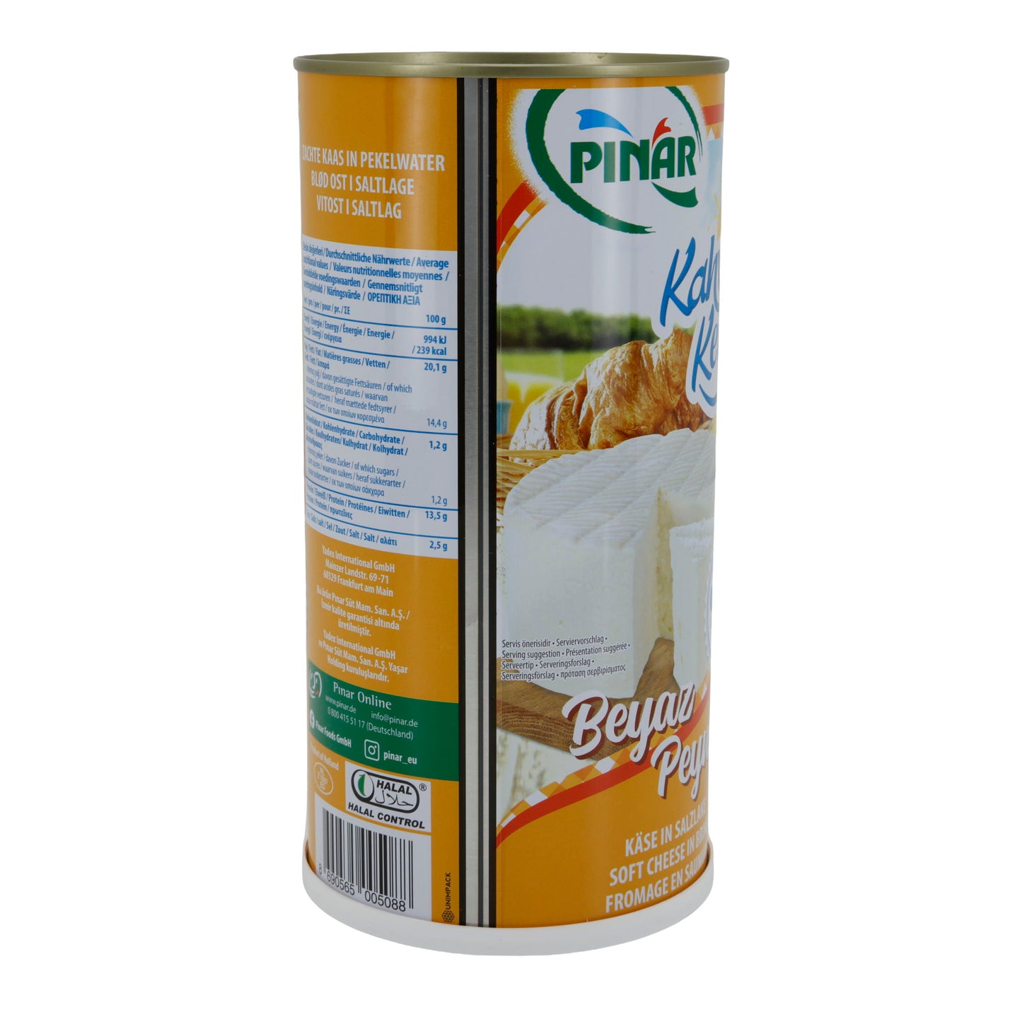 Weichkäse Pınar Kahvaltı Keyfi | Weißkäse in Salzlake | 55 % Fett i. Tr. | 1500 g