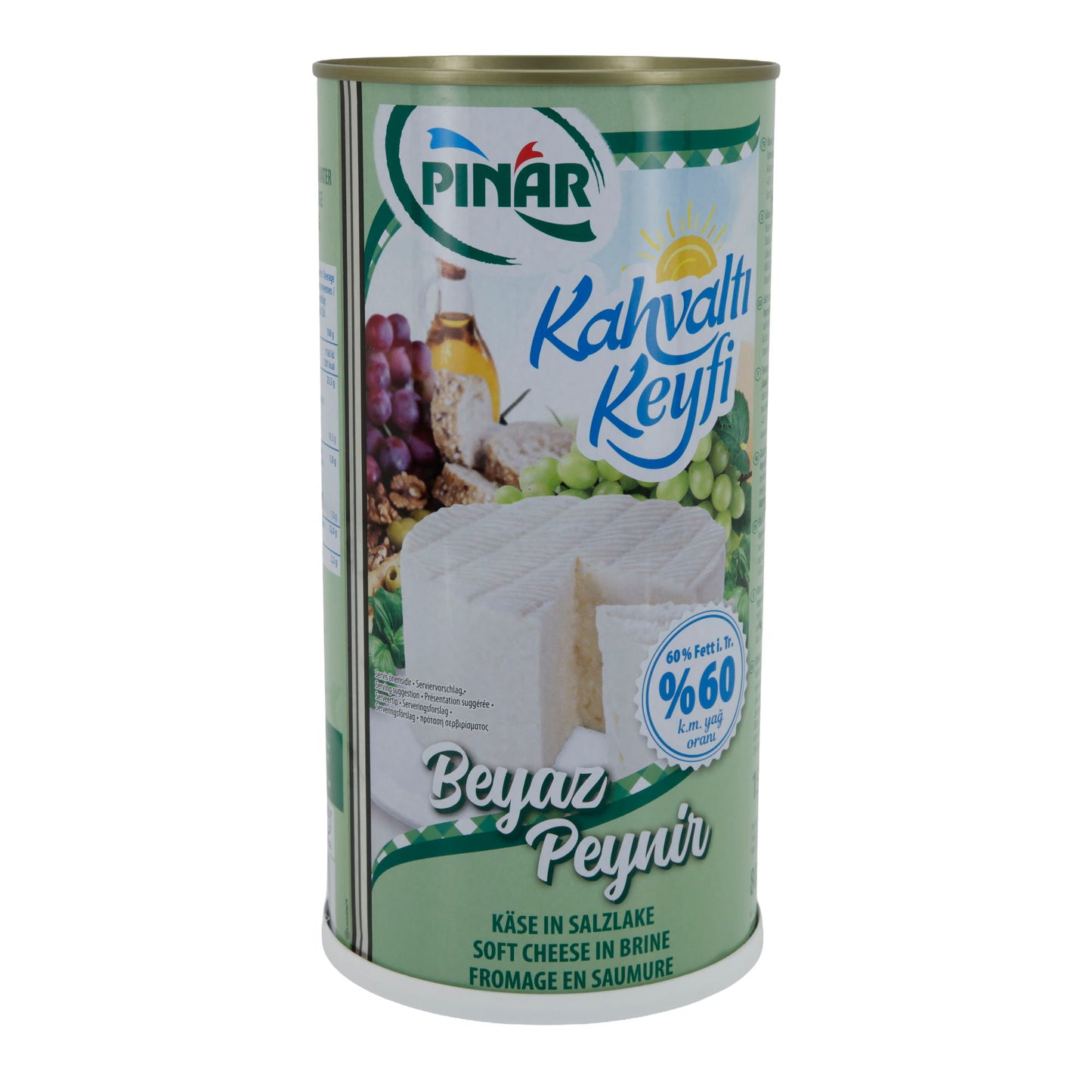Weichkäse Pınar Kahvaltı Keyfi | Weichkäse in Salzlake | Mit 60 % Fett i. Tr. | 1500 g