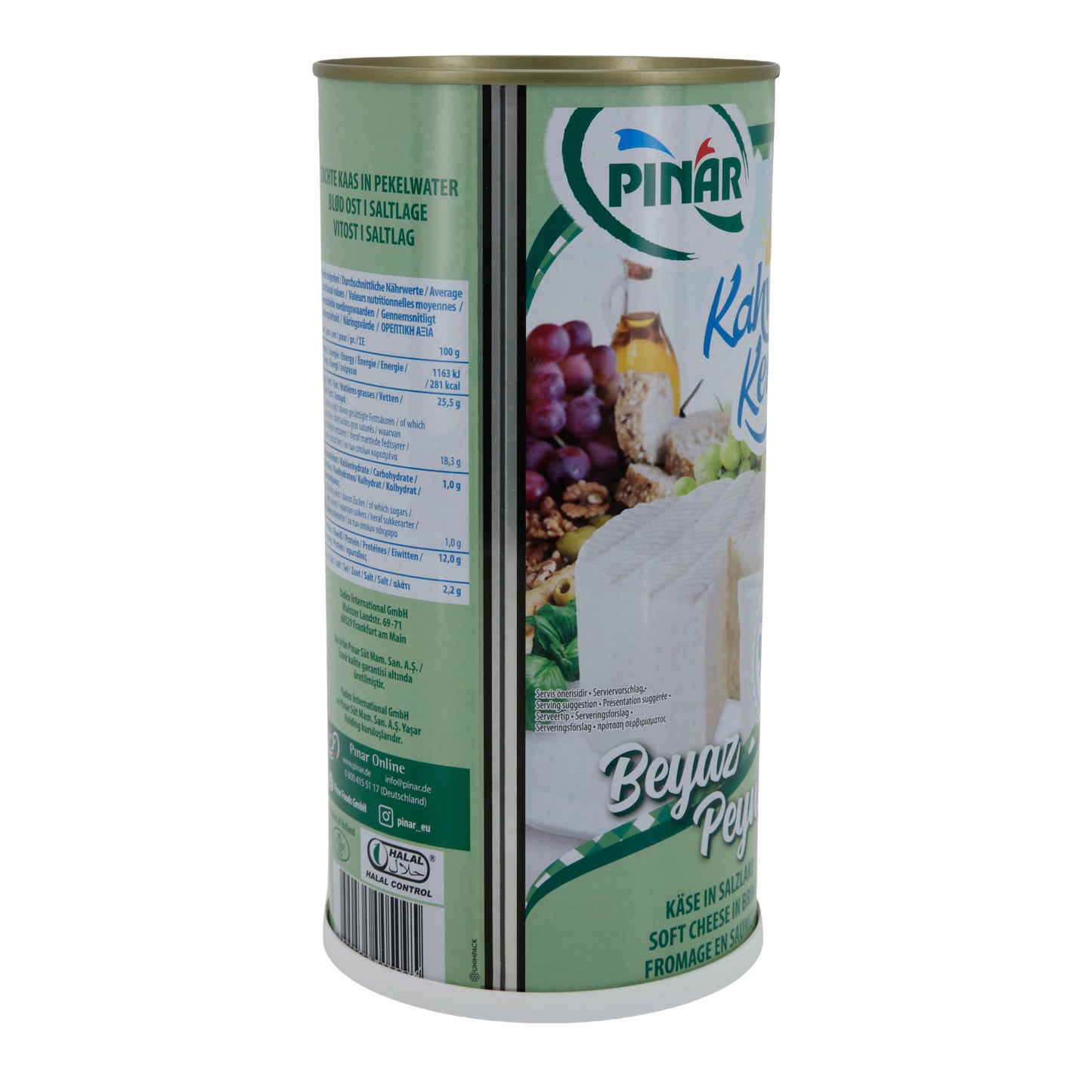 Weichkäse Pınar Kahvaltı Keyfi | Weichkäse in Salzlake | Mit 60 % Fett i. Tr. | 1500 g
