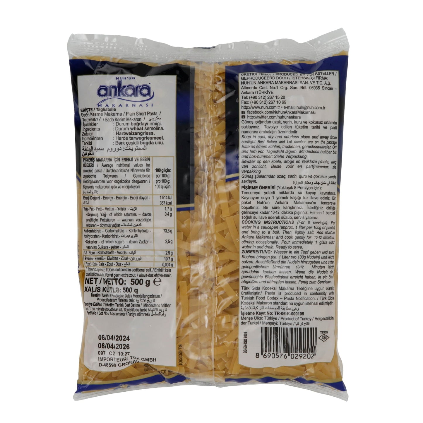 Teigwaren Ankara Eriste | Teigwaren | Nudeln | 500 g NUHUN ANKARA