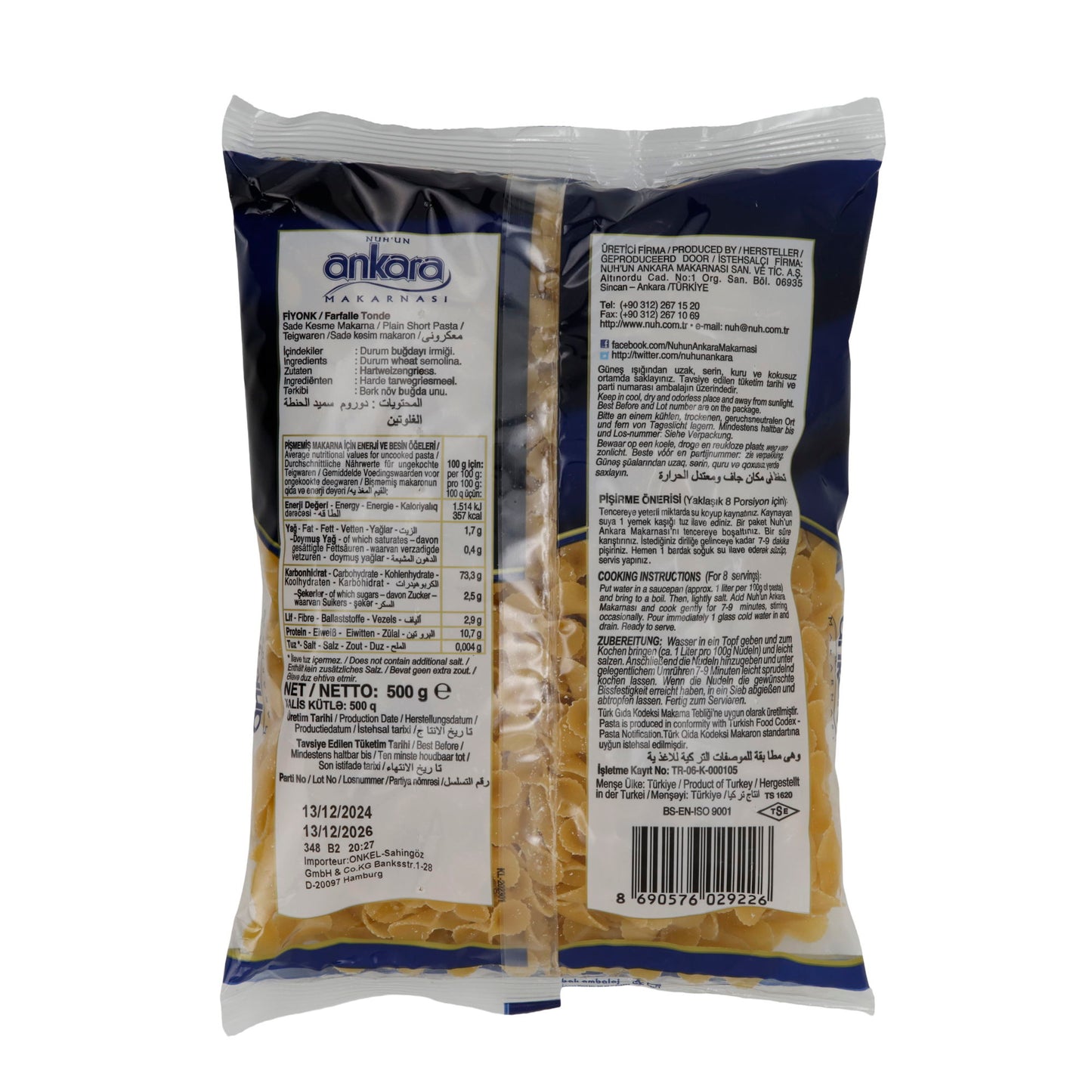 Teigwaren Ankara Fiyonk | Nudeln | Pasta | 500 g