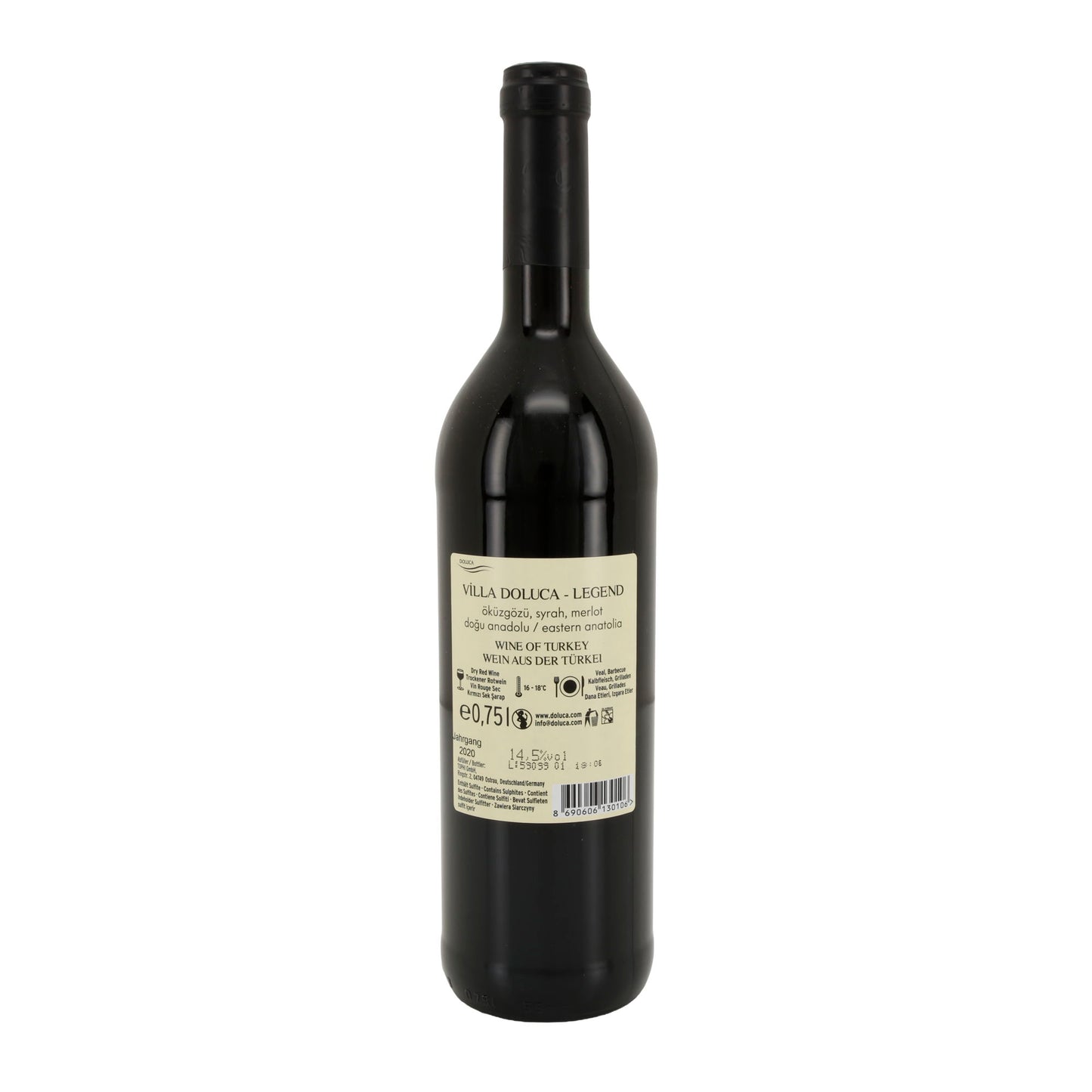 Villa Doluca Rotwein | Öküzgözü, Syrah, Merlot | Türkei | 0,75 l |14,5 % vol