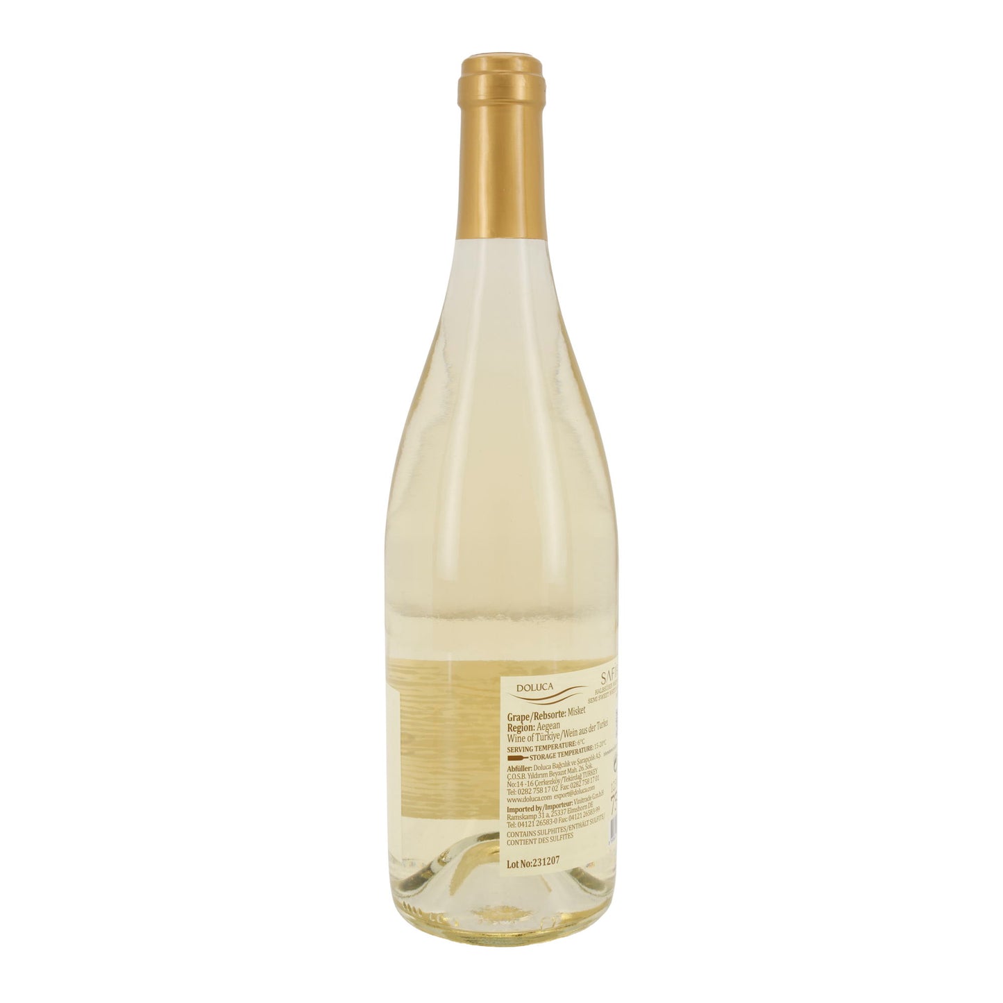 Weißwein Doluca Safir | Misket | Süß | Türkei | 2022 | 75 cl